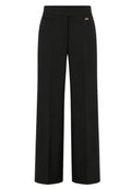 Fracomina - Pantalone Regular in Tessuto Stretch Nero
