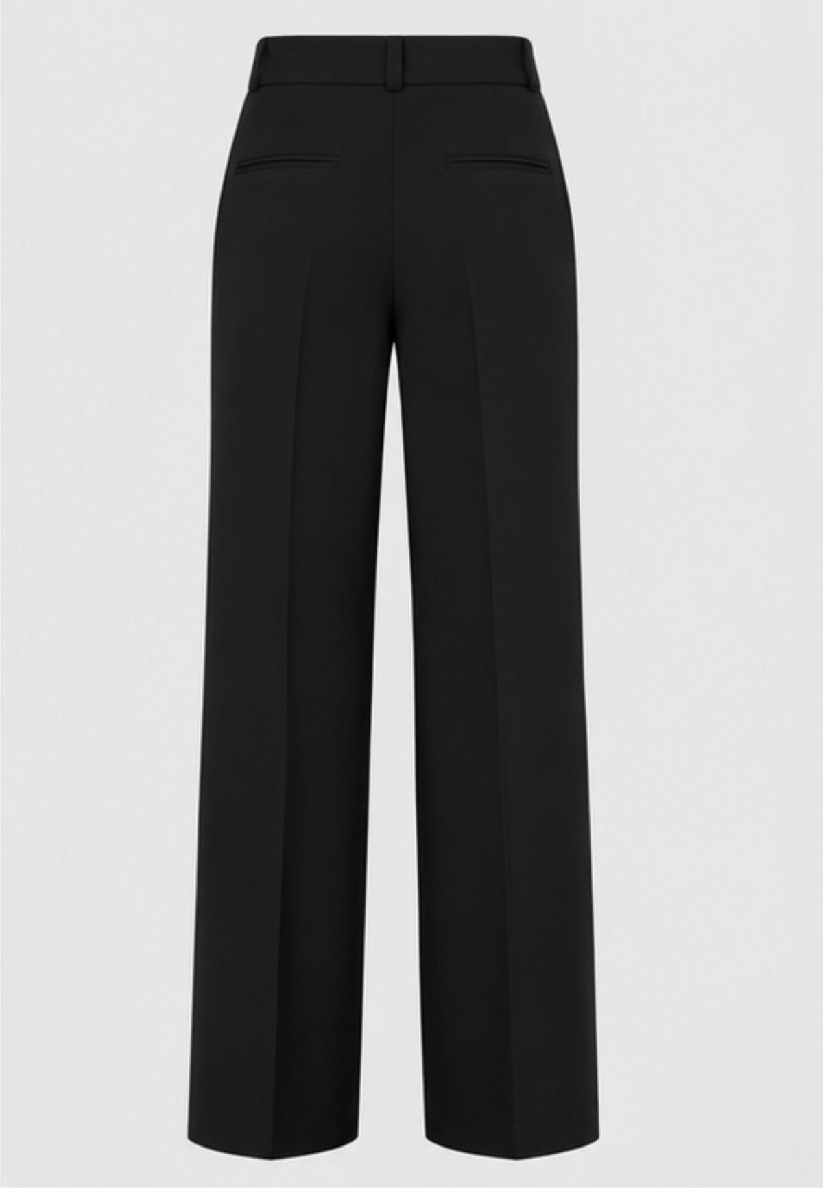 Fracomina - Pantalone Regular in Tessuto Stretch Nero 