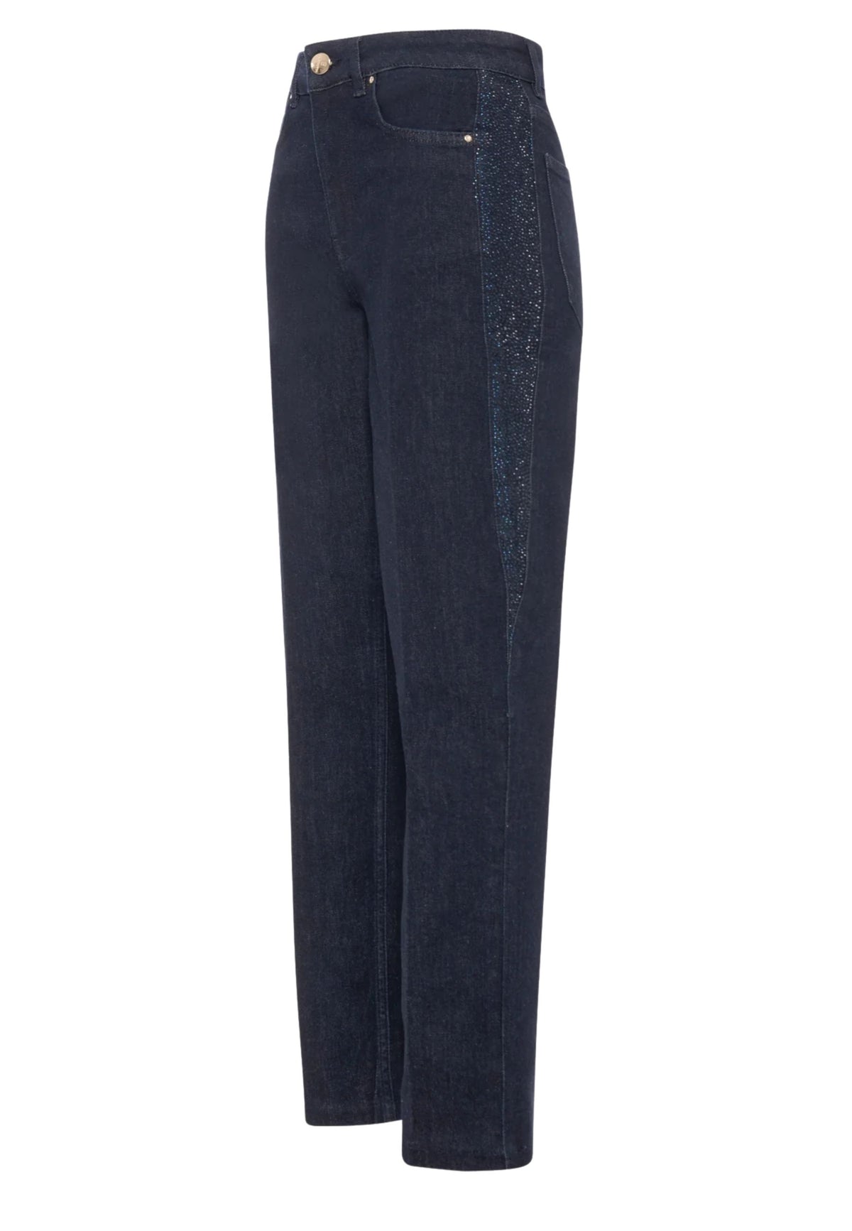 FRACOMINA - Jeans Regular con Strass 