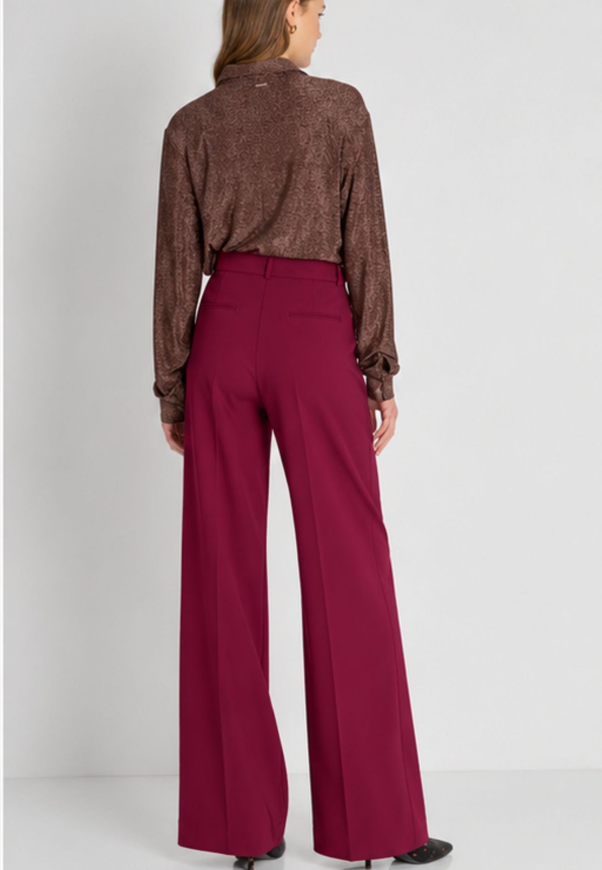 FRACOMINA - Pantalone Flare a Vita Regolare 
