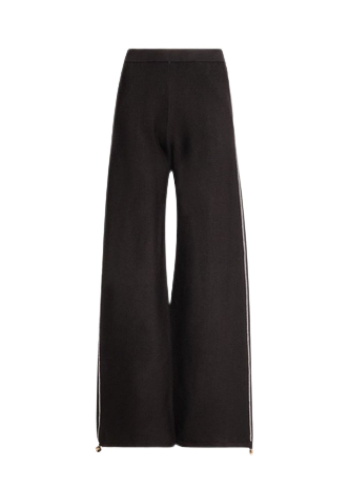 FRACOMINA - Pantalone Wide Leg con Profili Laterali 