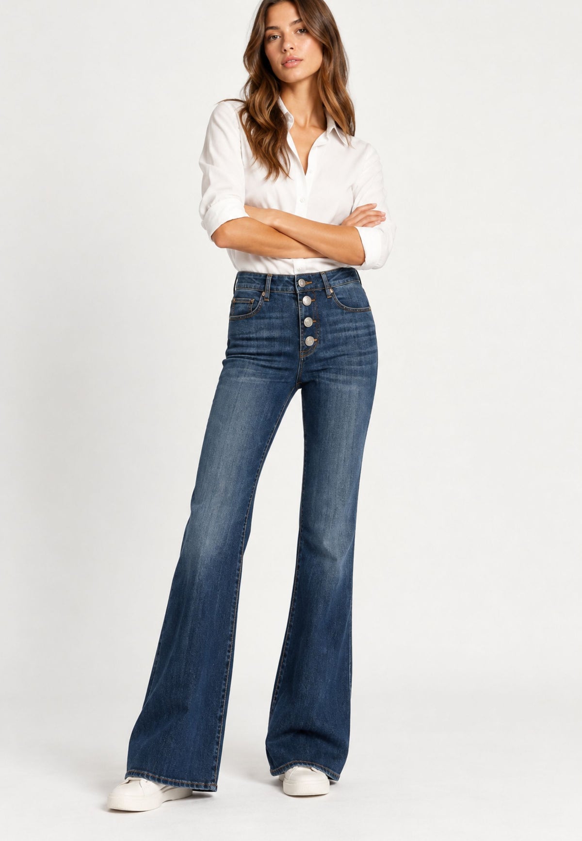 Fracomina Jeans Flare in Denim Comfort Stone 