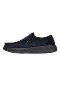 HEYDUDE Wally COMF Suede - Mocassino Uomo in Camoscio Nero