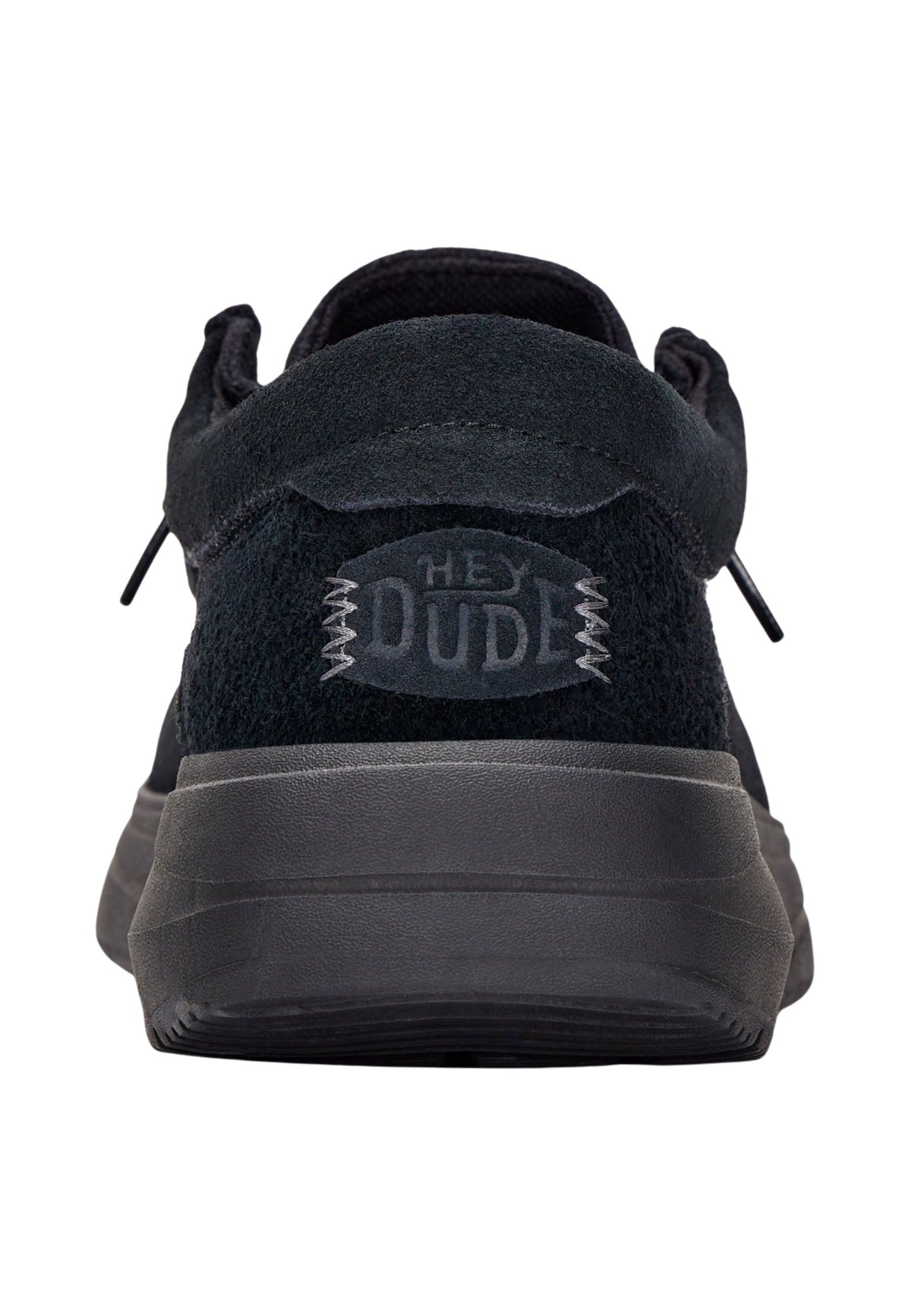 HEYDUDE Wally COMF Suede - Mocassino Uomo in Camoscio Nero 