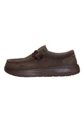 HEYDUDE Wally COMF Suede - Mocassino Uomo in Camoscio Marrone