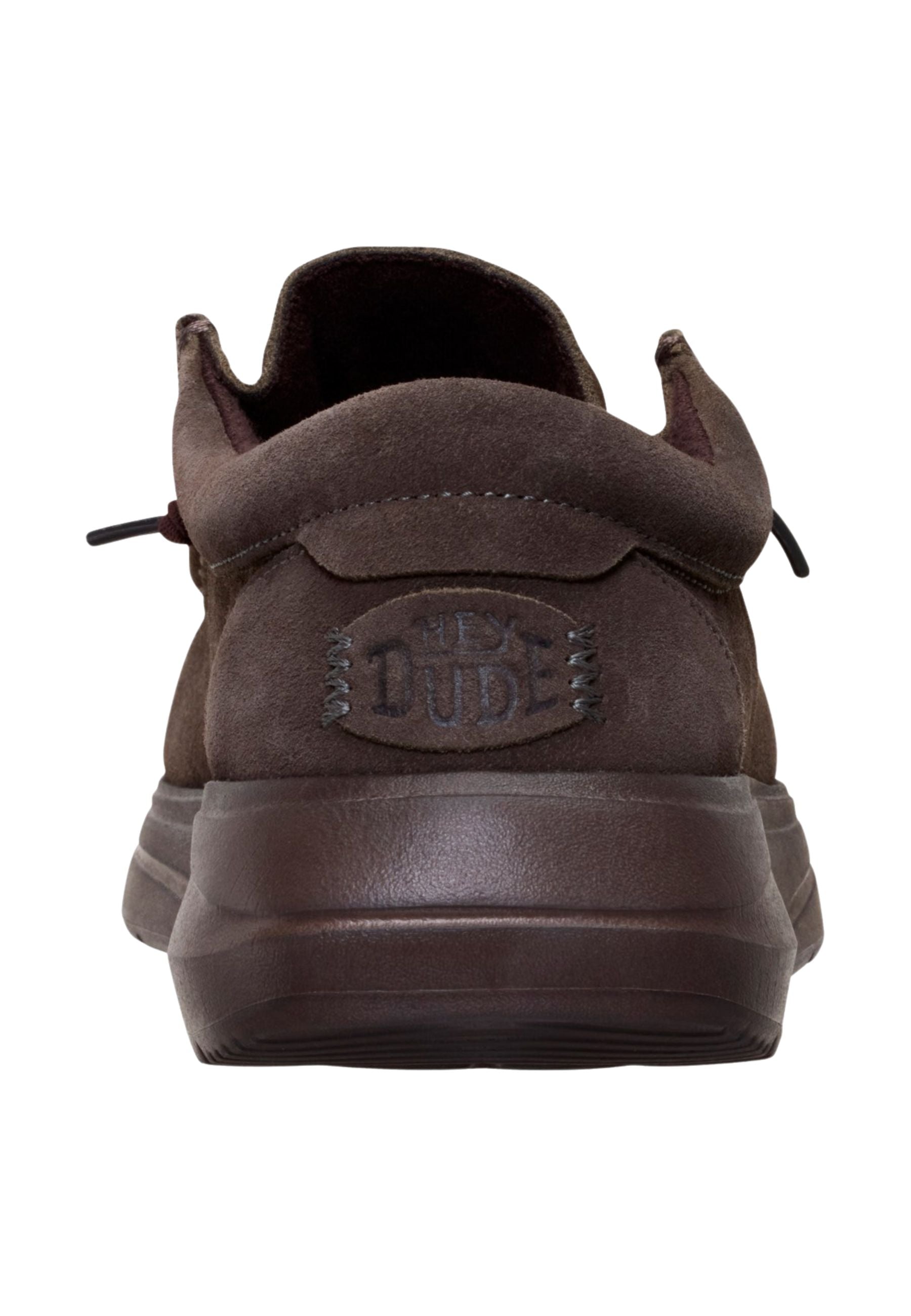 HEYDUDE Wally COMF Suede - Mocassino Uomo in Camoscio Marrone 