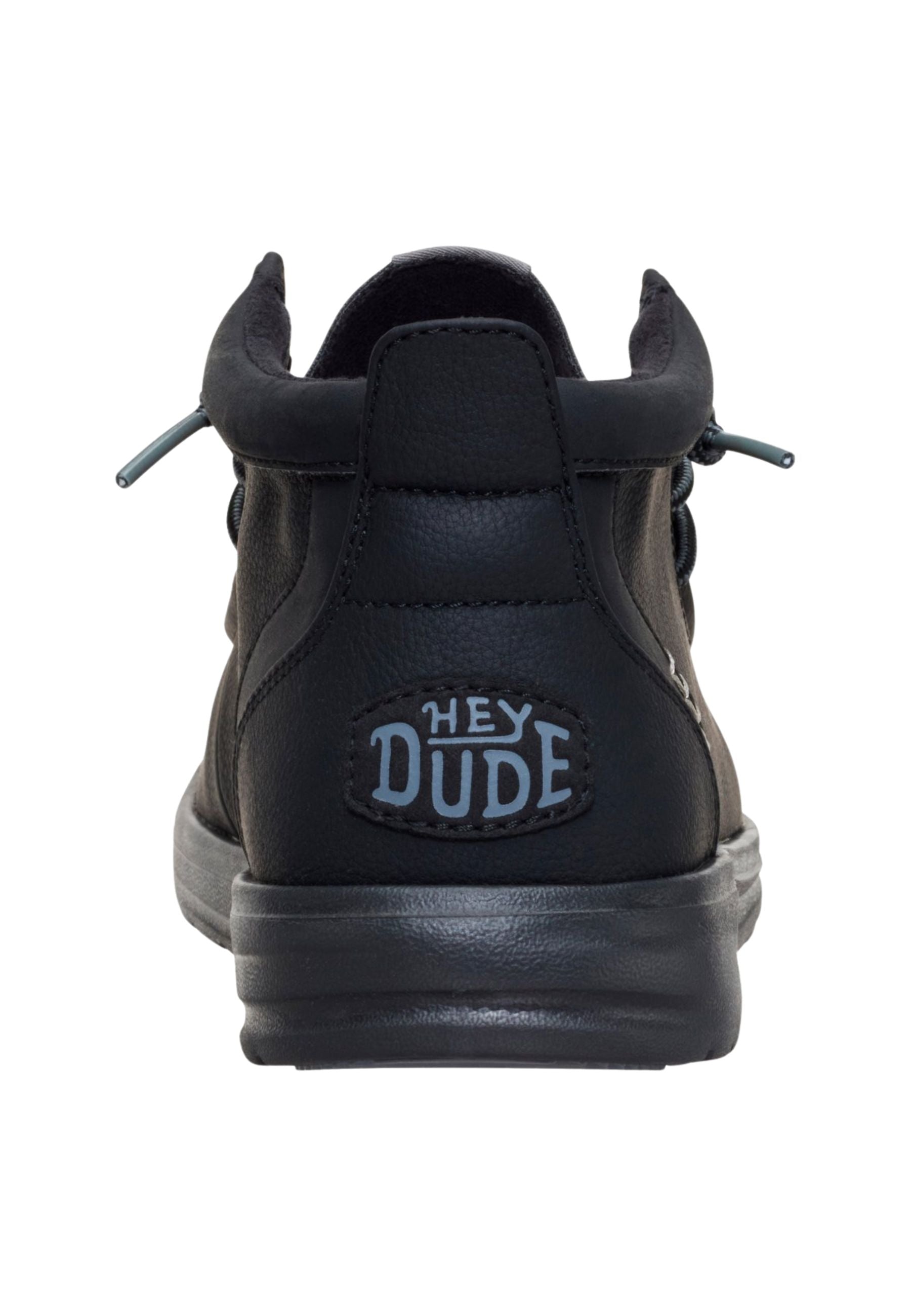 HEYDUDE Wally Mid GripR Classic - Polacchino Uomo Nero 