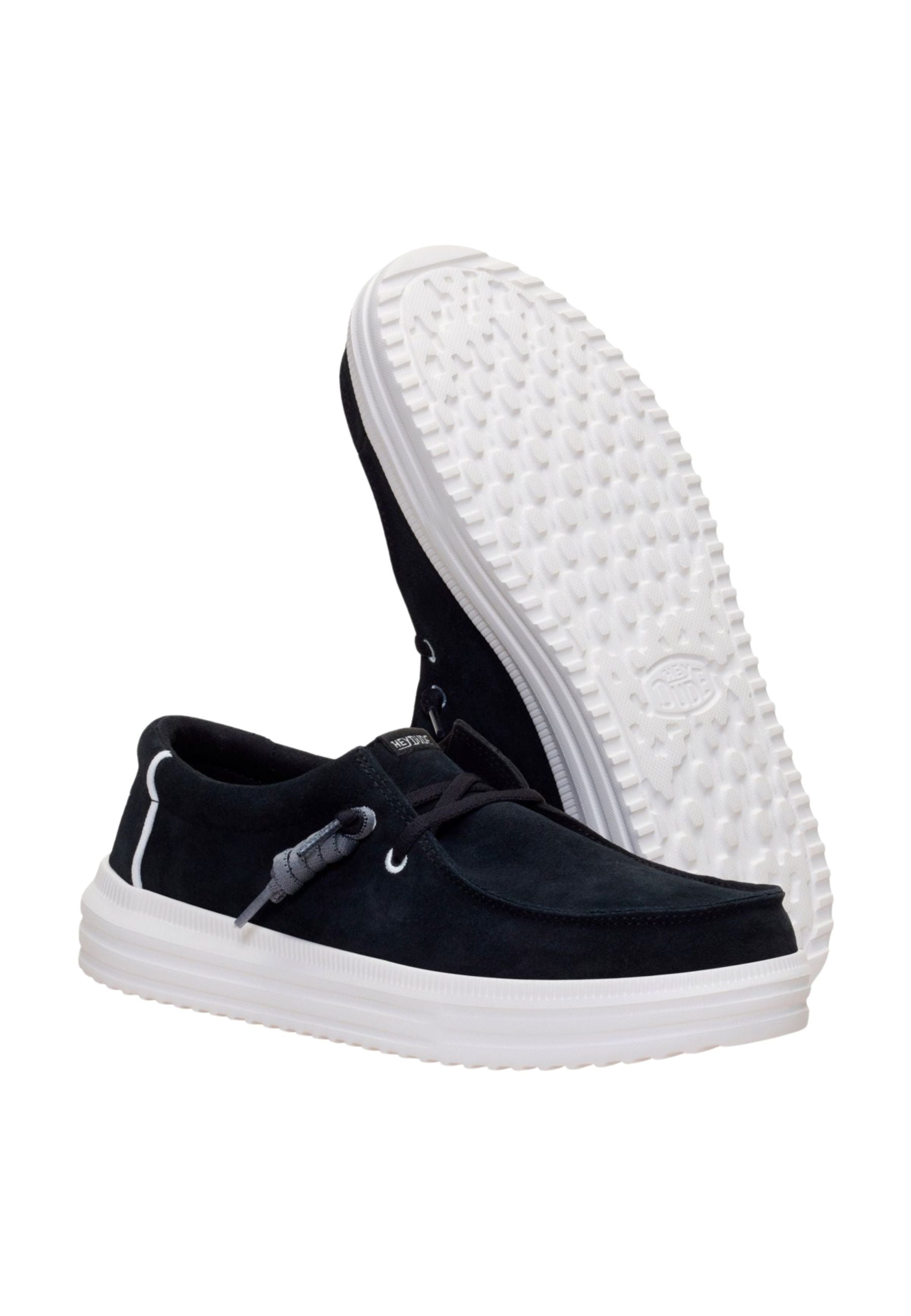 HEYDUDE REV Suede - Scarpe Uomo Black/Micro Chip 