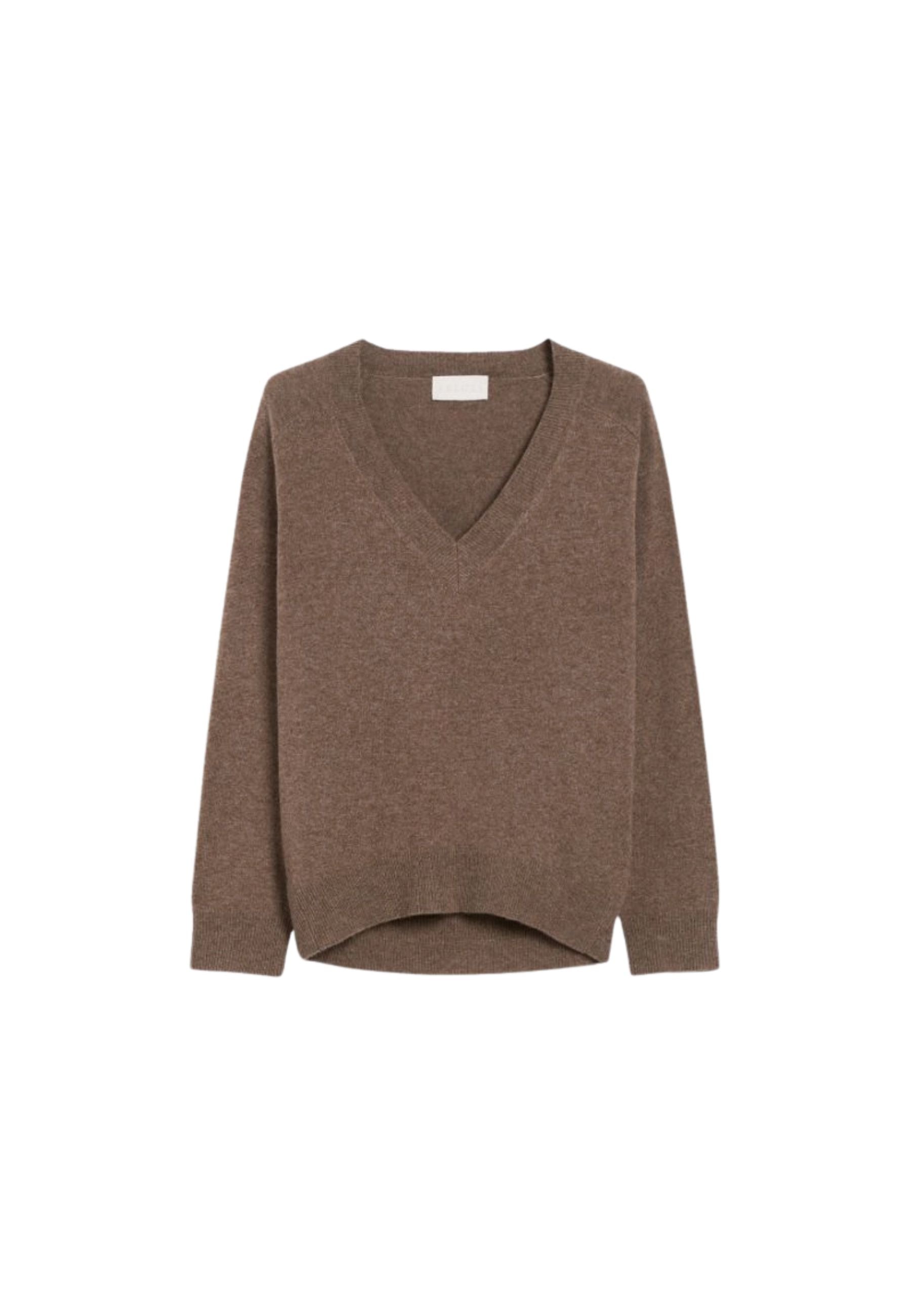 Maglia donna iBlues in misto cashmere con scollo a V 