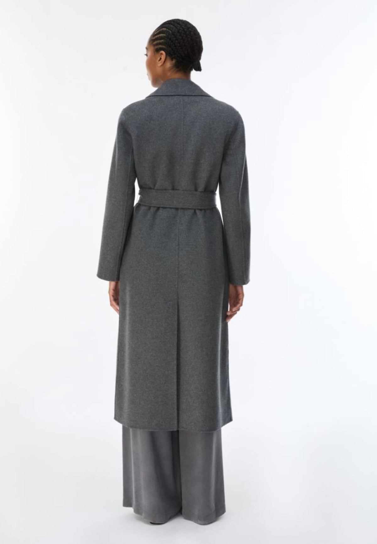 iBlues - Cappotto morbido in misto lana con cintura 