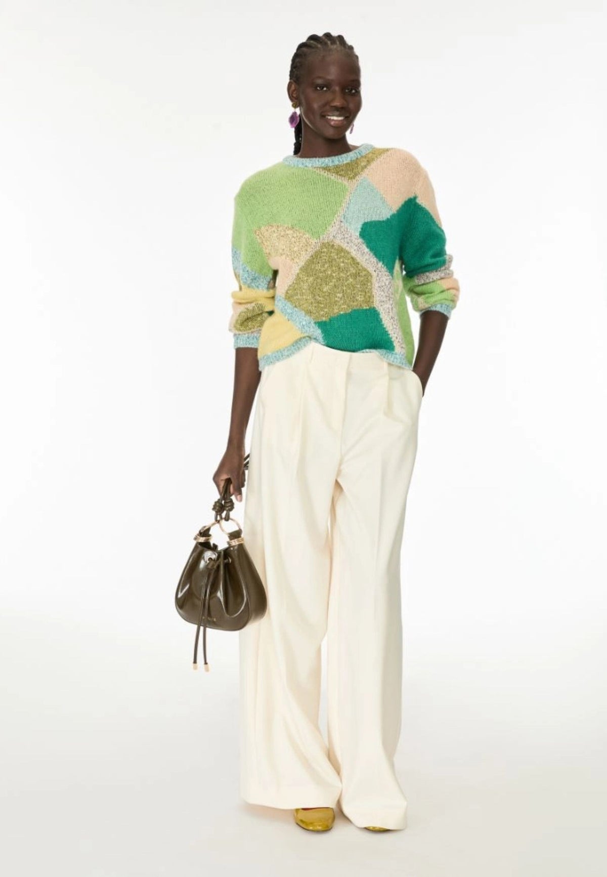 iBlues - Maglia Lurex in misto mohair Verde Smeraldo 
