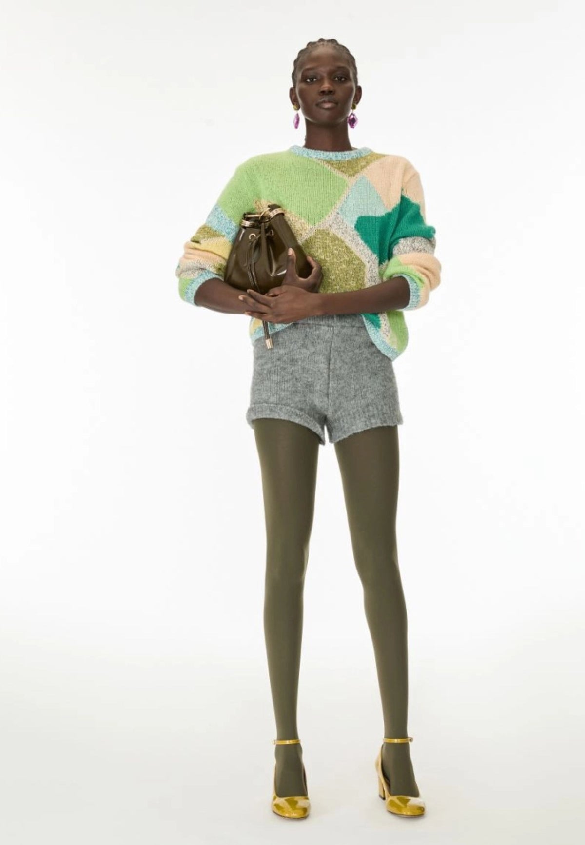 iBlues - Maglia Lurex in misto mohair Verde Smeraldo 