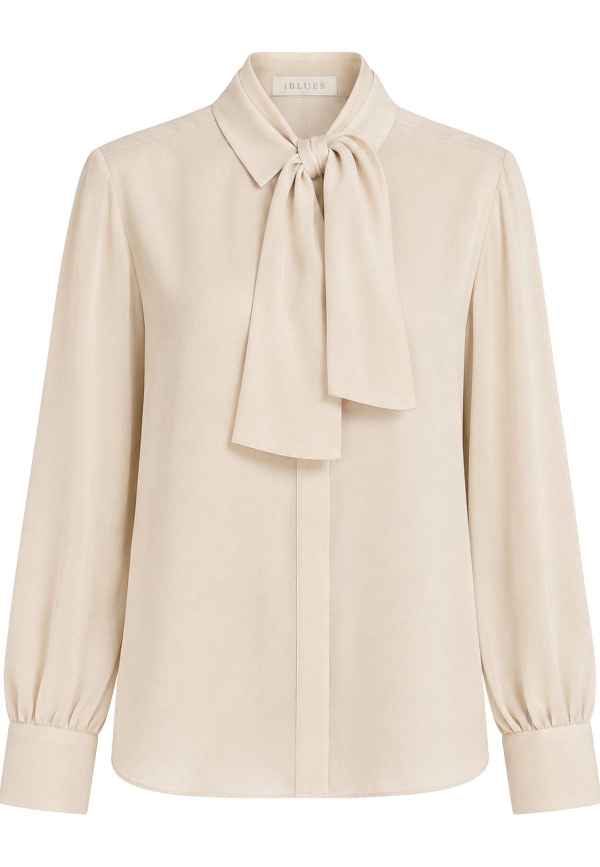 iBlues - Camicia in crêpe de Chine misto seta con sciarpina 