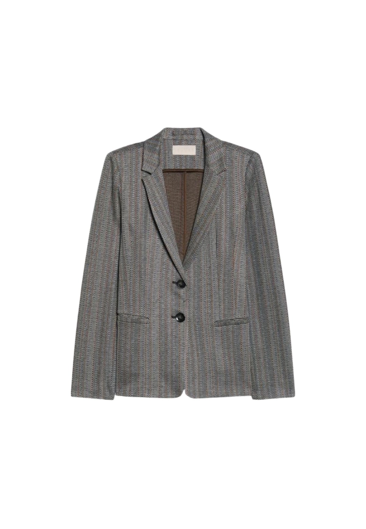 iBlues - Blazer in Jersey Jacquard Stretch Marrone 