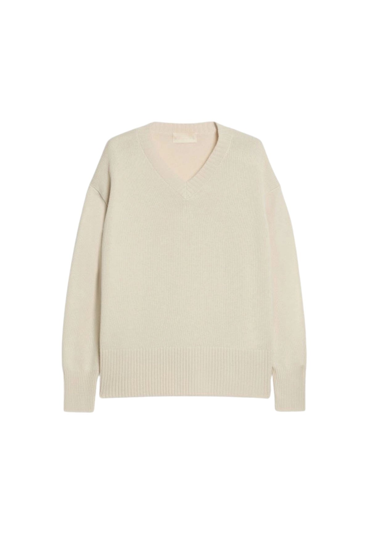 iBlues - Maglia a V in Misto Cashmere Panna 