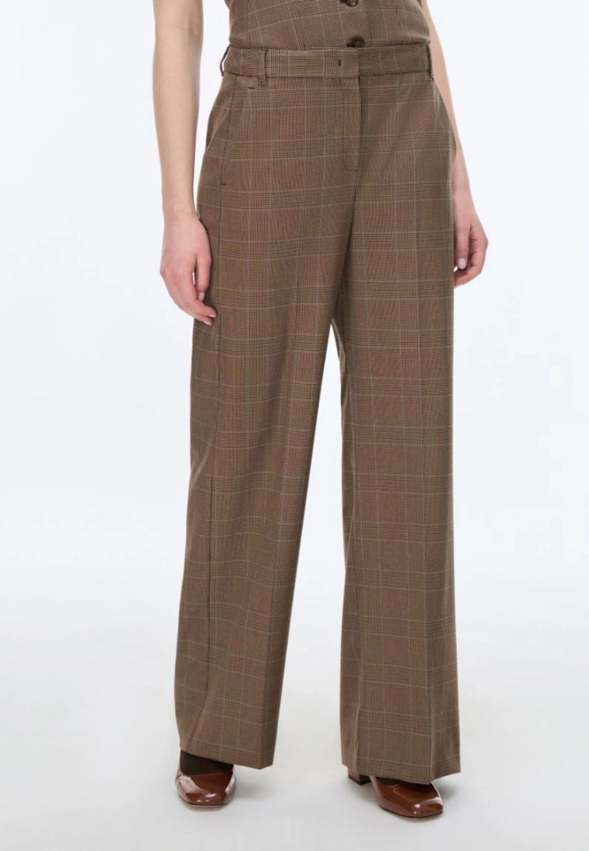 iBlues - Pantaloni Dritti Stretch Marrone 