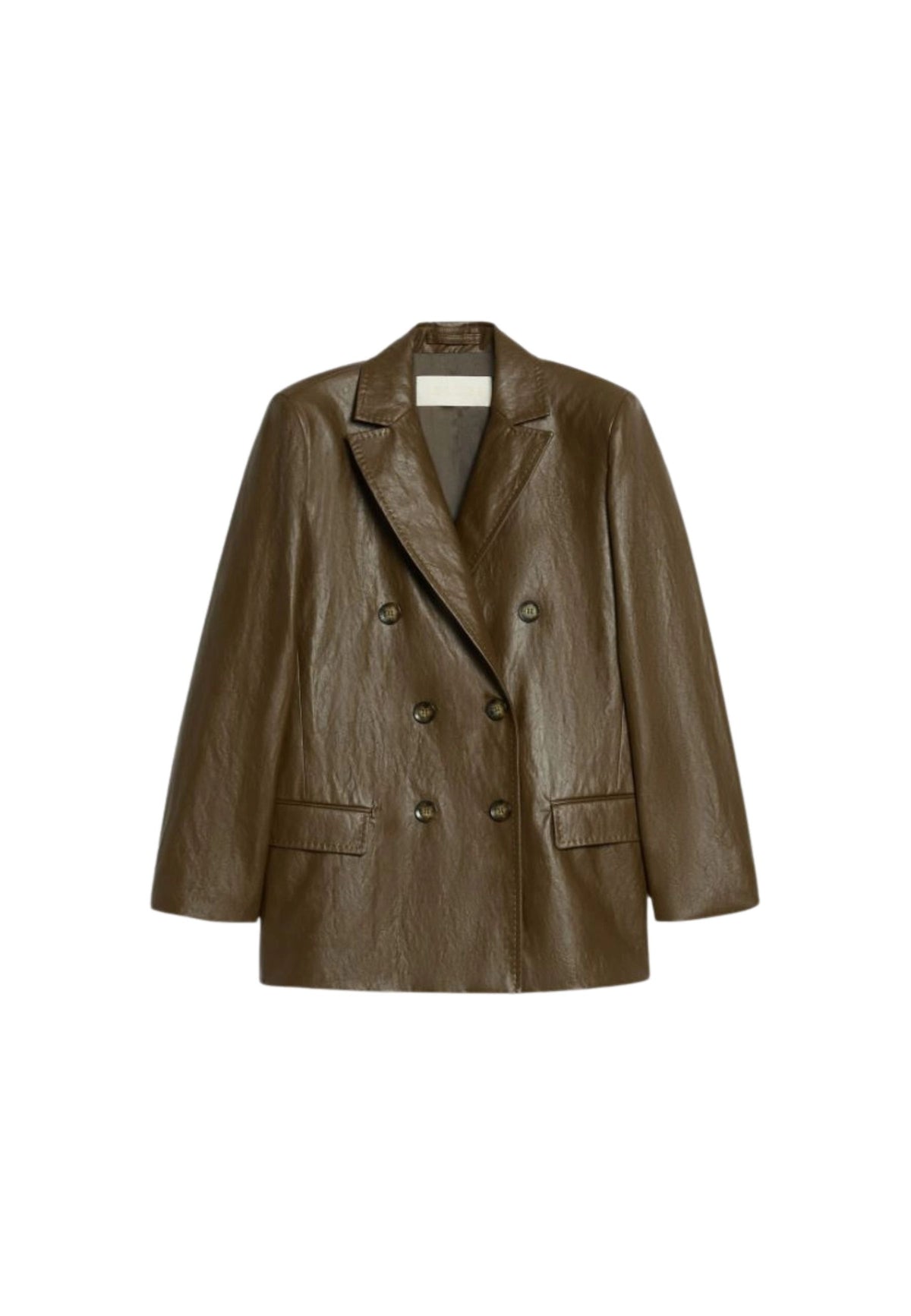 iBlues - Blazer in Tessuto Spalmato Marrone 