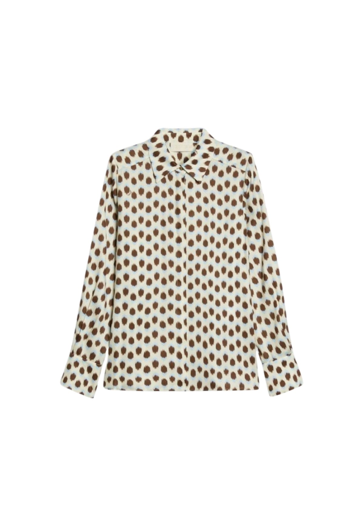 iBlues - Camicia Scivolata Stampata Avorio 
