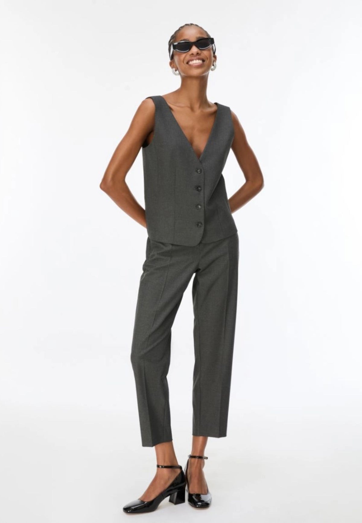iBlues - Pantaloni in Tessuto Stretch Grigio Ardesia 
