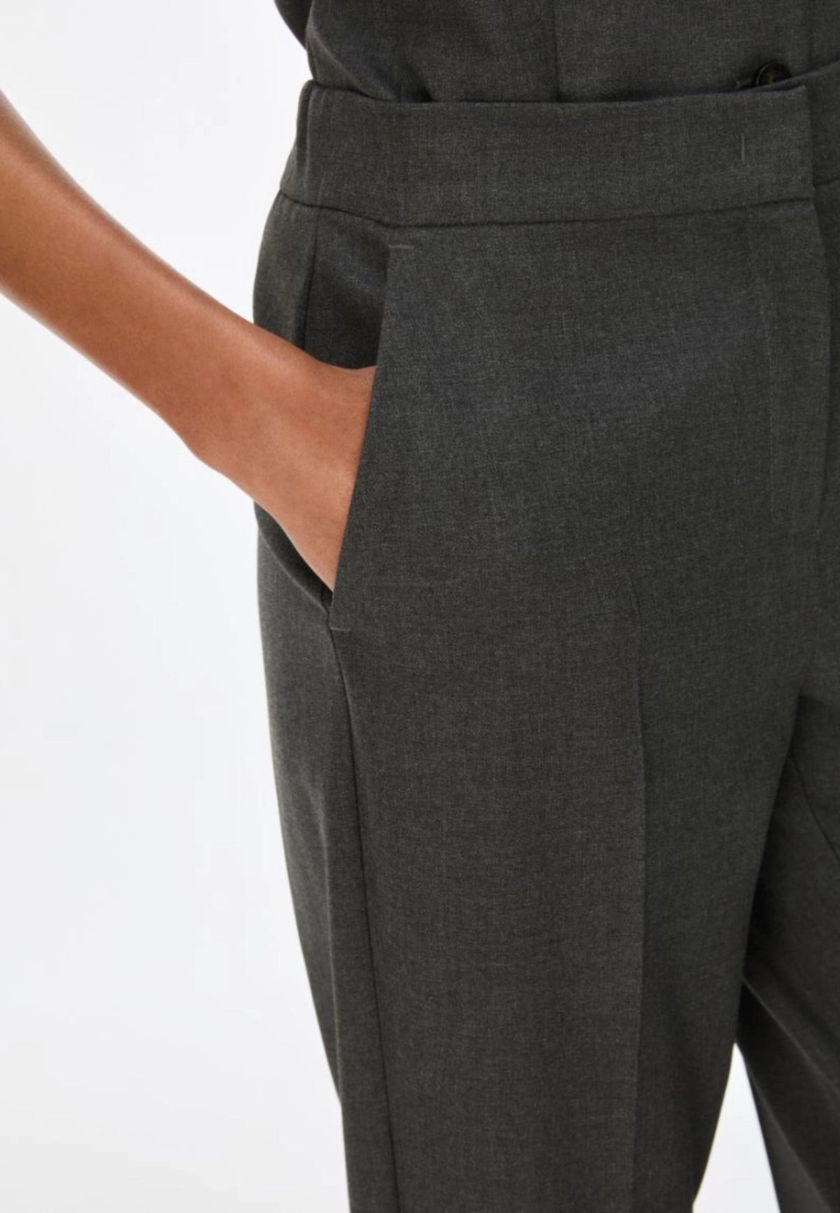 iBlues - Pantaloni in Tessuto Stretch Grigio Ardesia 