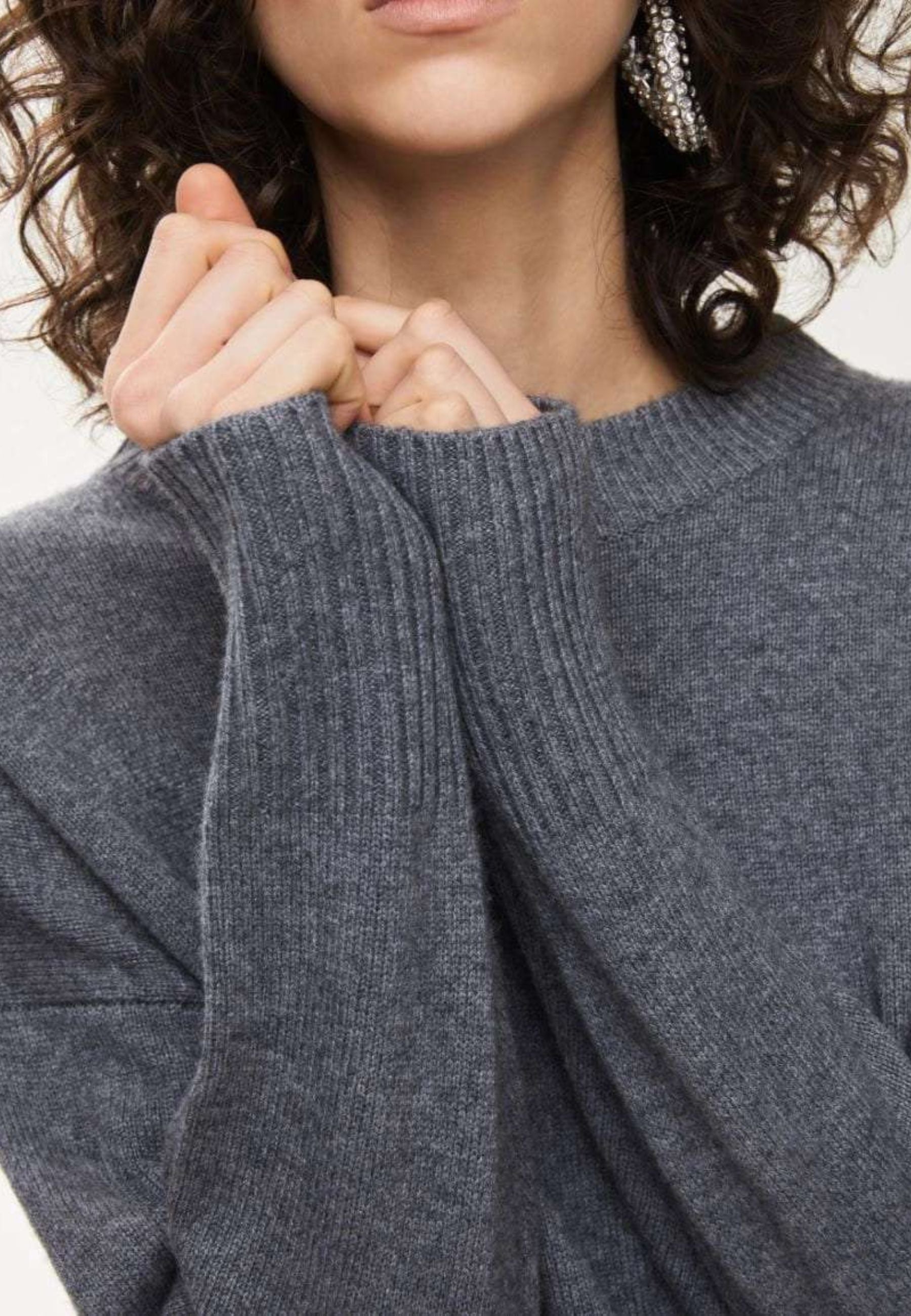 Maglia Over in Misto Cashmere e Lana 