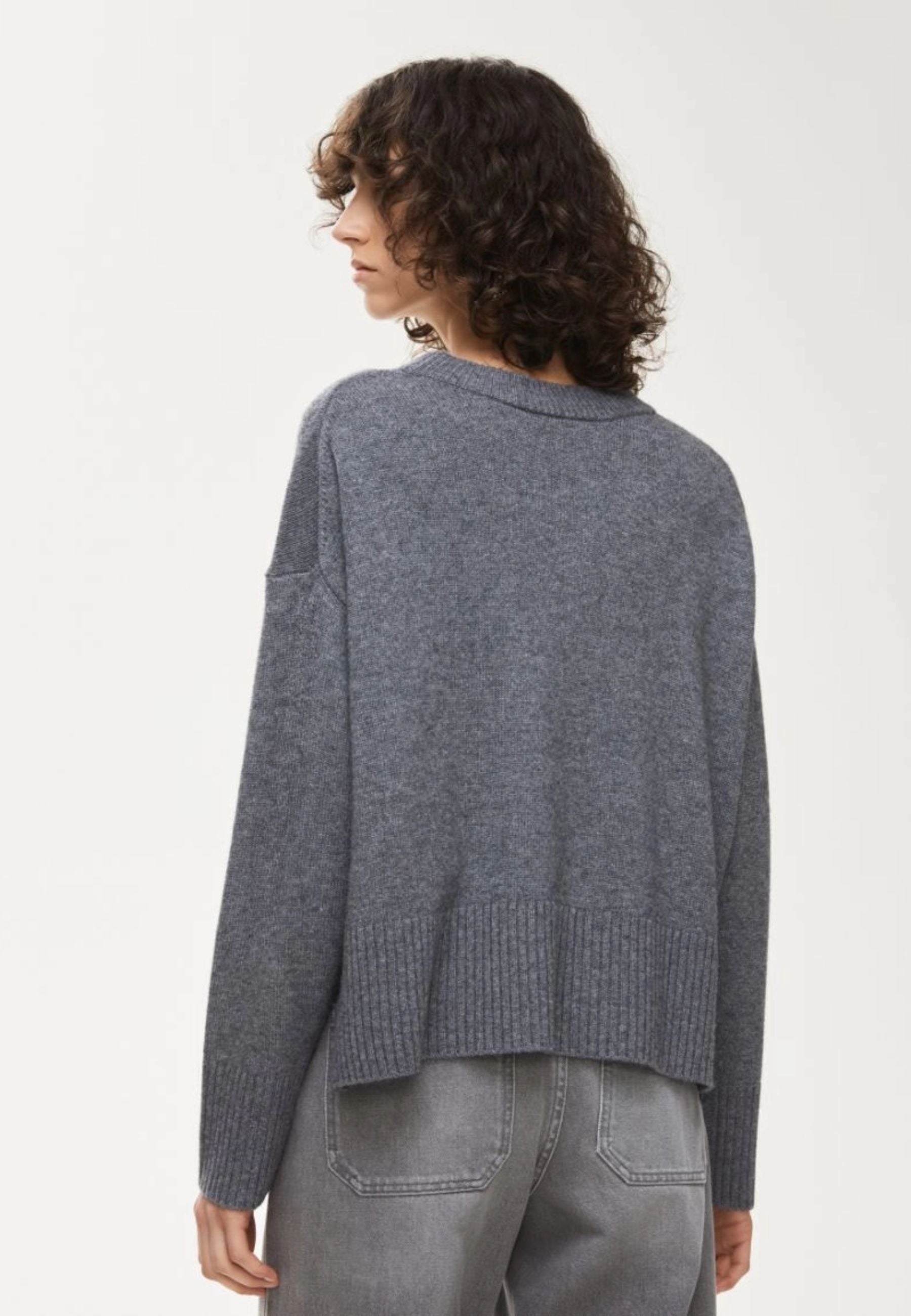 Maglia Over in Misto Cashmere e Lana 