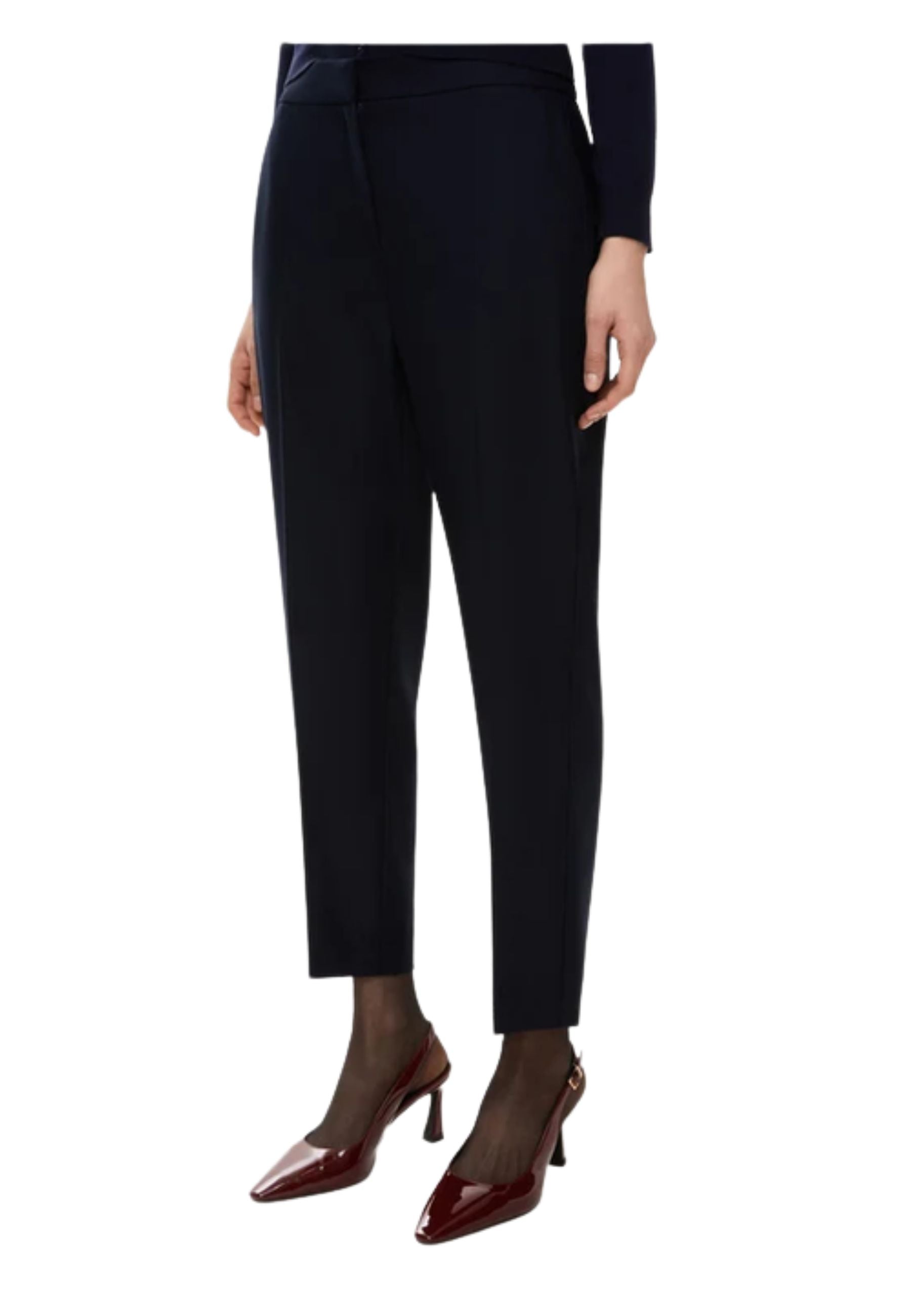 iBlues Pantalone Donna a Vita Alta Blu Scuro 