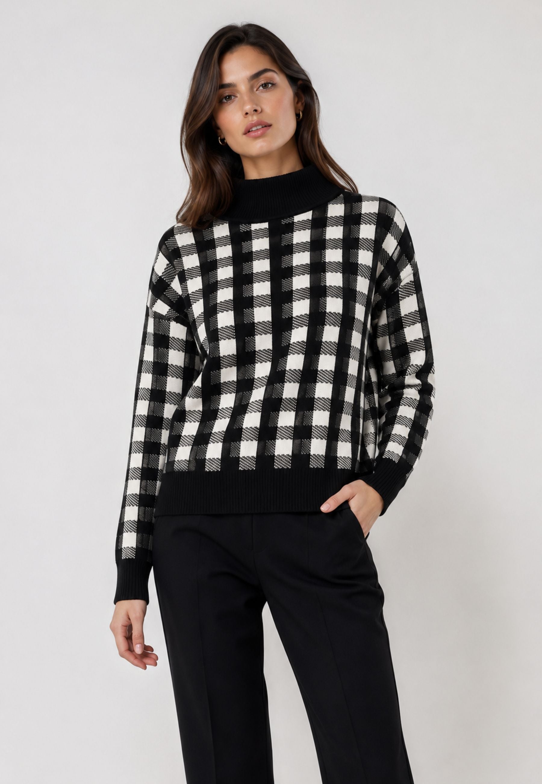 Influencer Maglia Dolcevita Check 