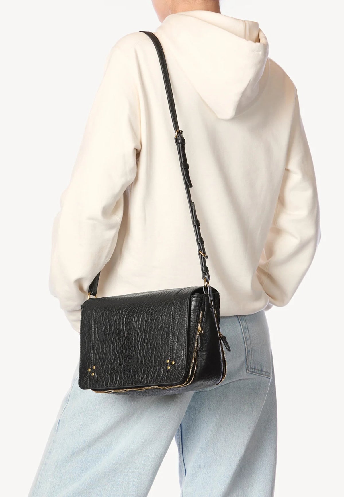 Jérôme Dreyfuss - Borsa Igor in pelle con dettagli oro 