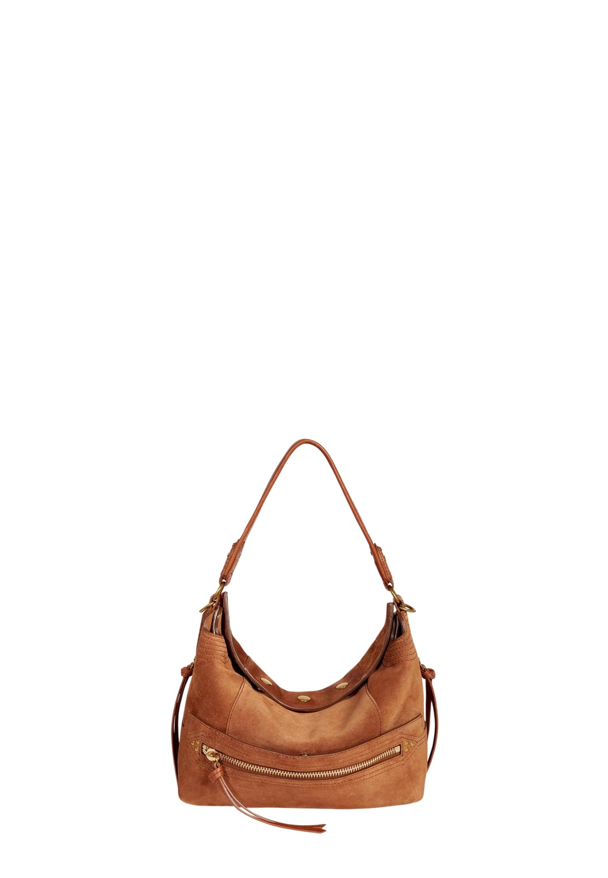 Jérôme Dreyfuss - Borsa Lucky Hobo in pelle scamosciata con dettagli oro 