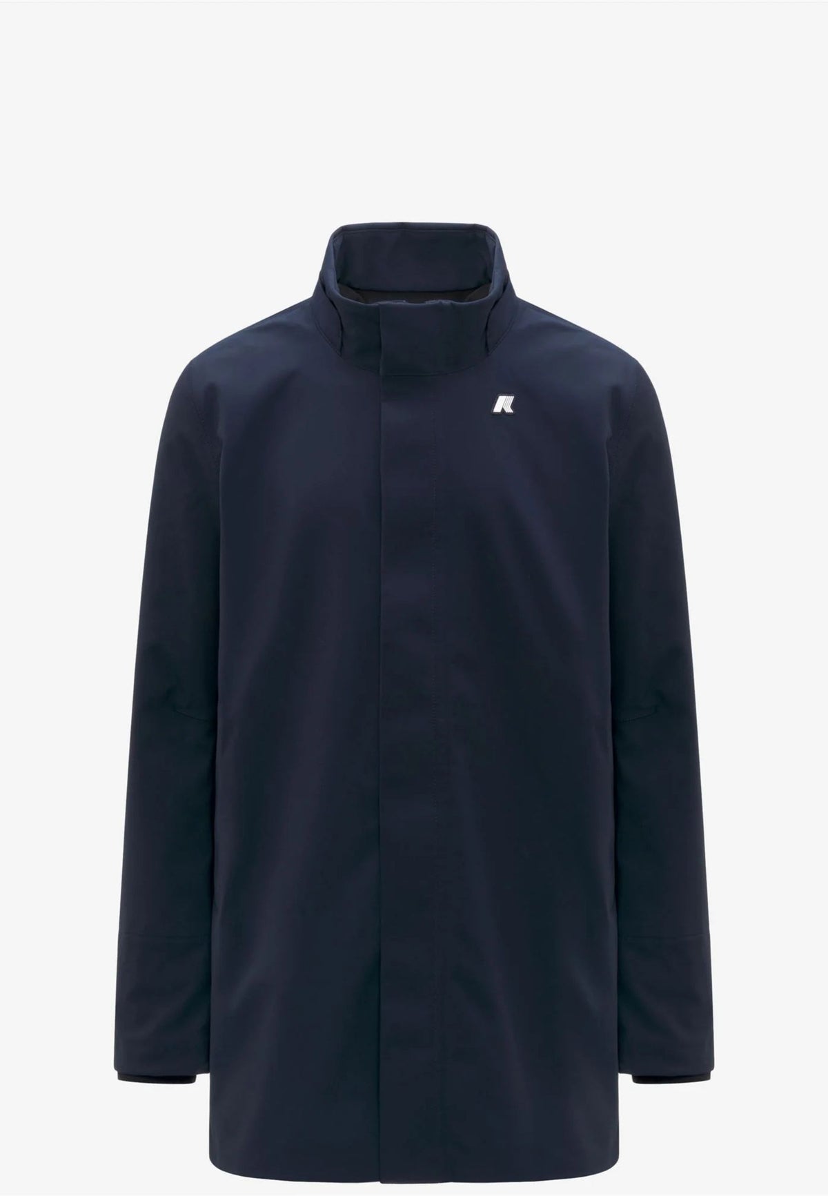 K-Way Duke Bonded - Giacca Lunga Impermeabile Blu Scuro 