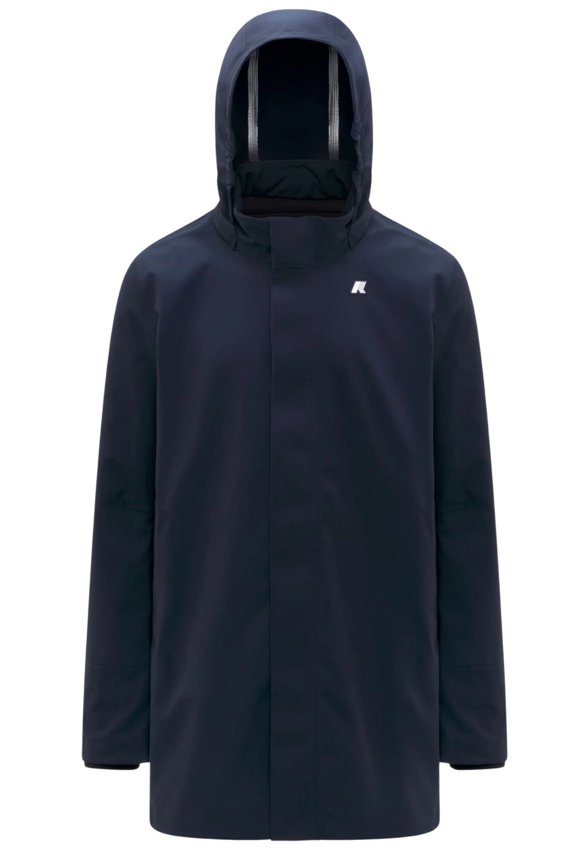 K-Way Duke Bonded - Giacca Lunga Impermeabile Blu Scuro 