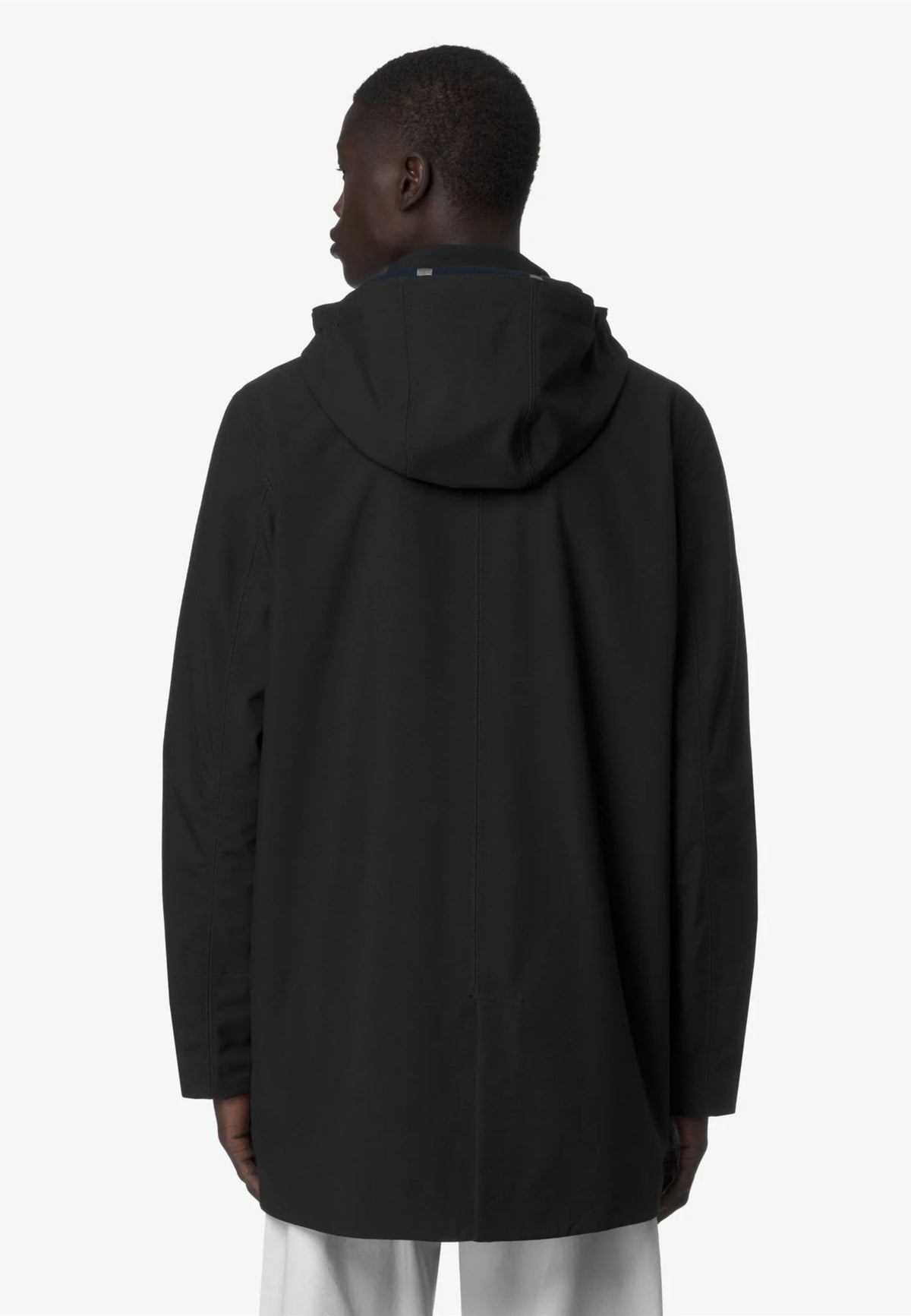 K-Way Duke Bonded - Giacca Lunga Impermeabile Nera 