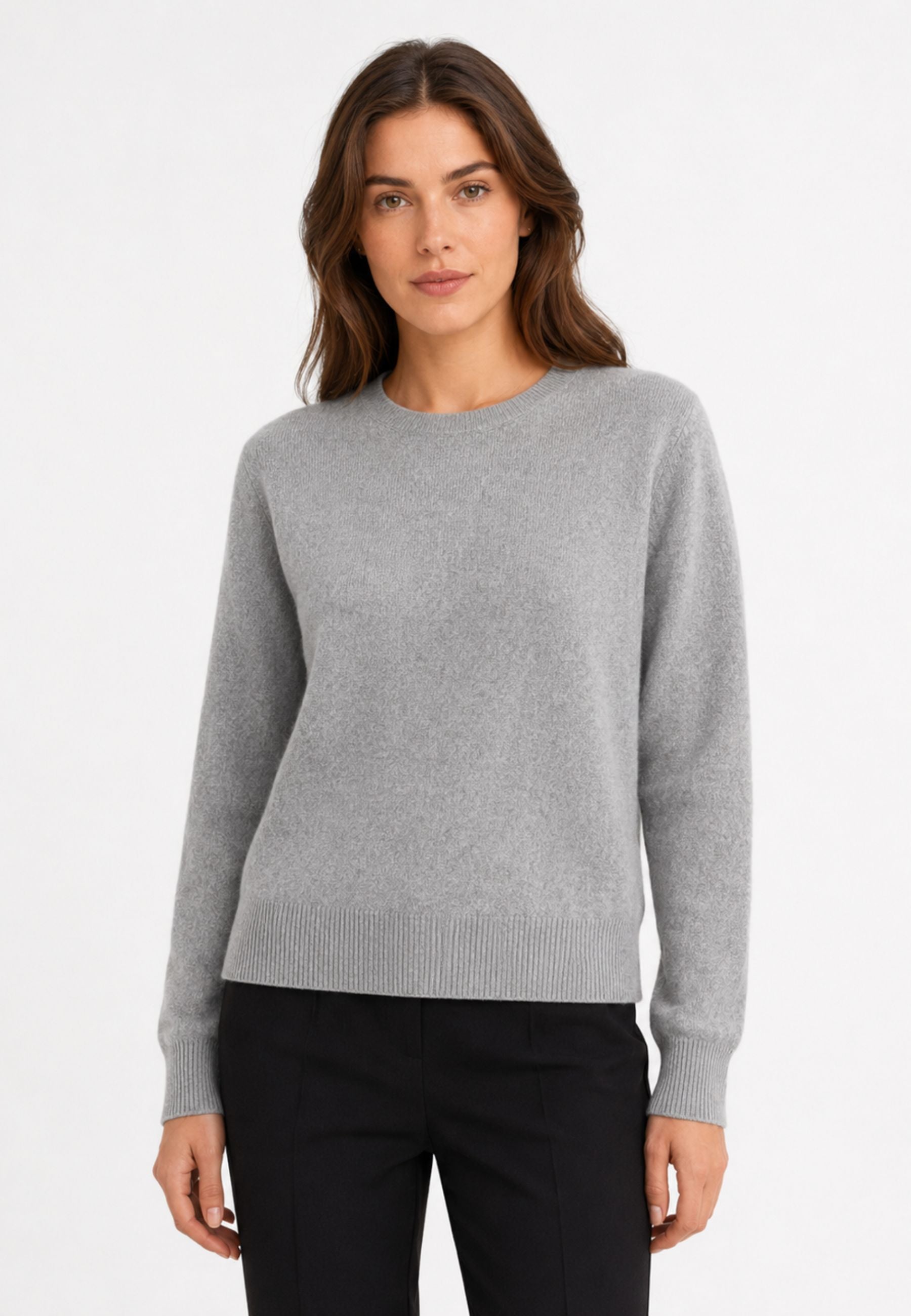 Kangra Maglia Donna Girocollo in Lana e Cashmere 
