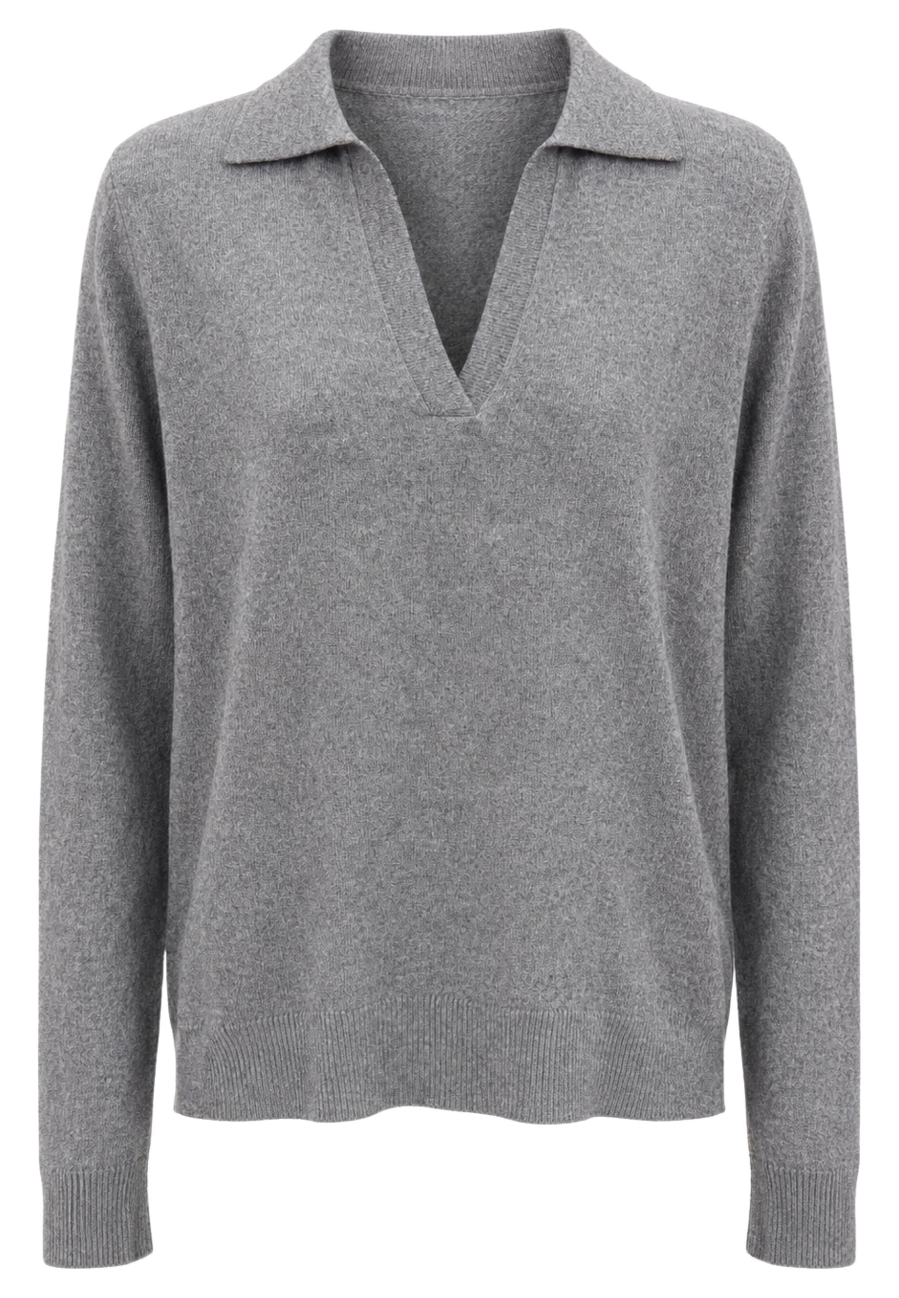 Kangra Polo Donna Aperta in Lana e Cashmere 
