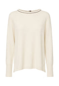 Kangra Cashmere Maglia Donna Scollo a Barca con Passamaneria