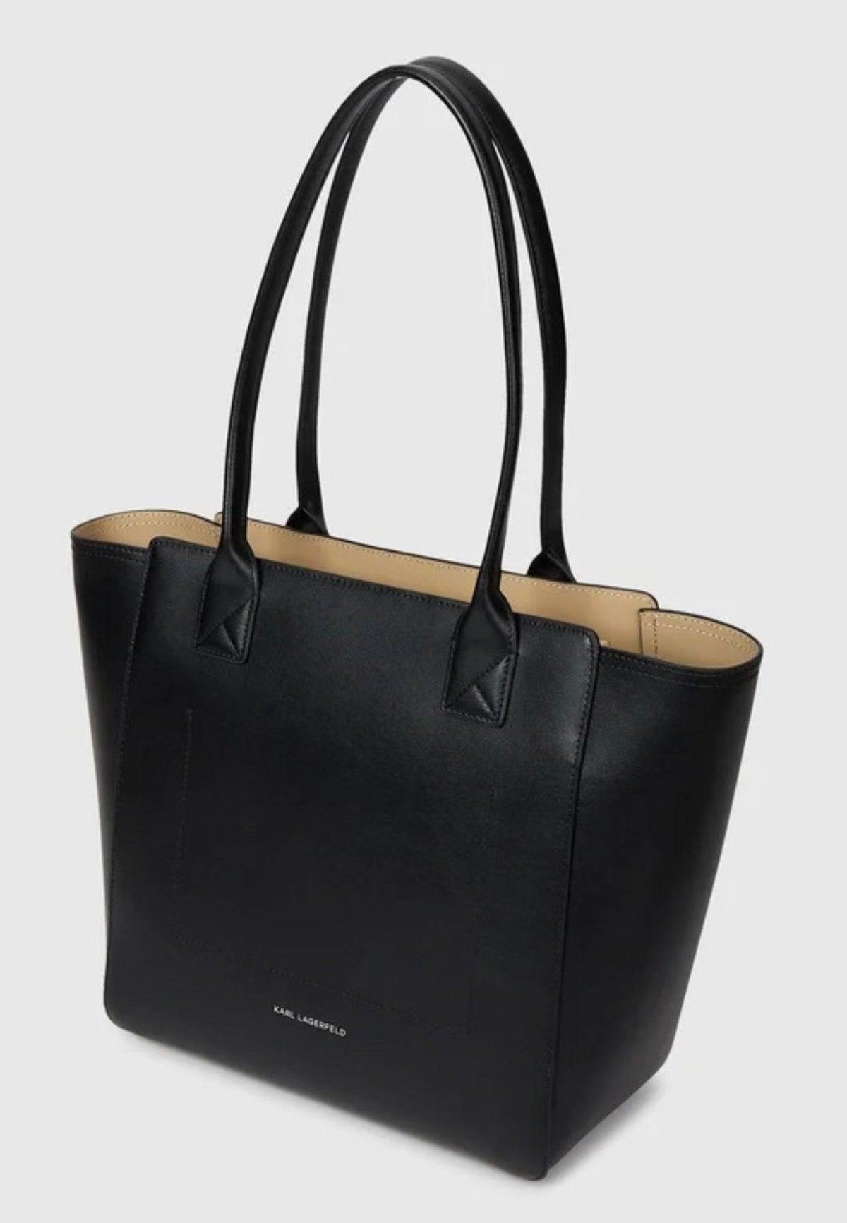 KARL LAGERFELD - Borsa tote media K/Daily Nero/Nichel 