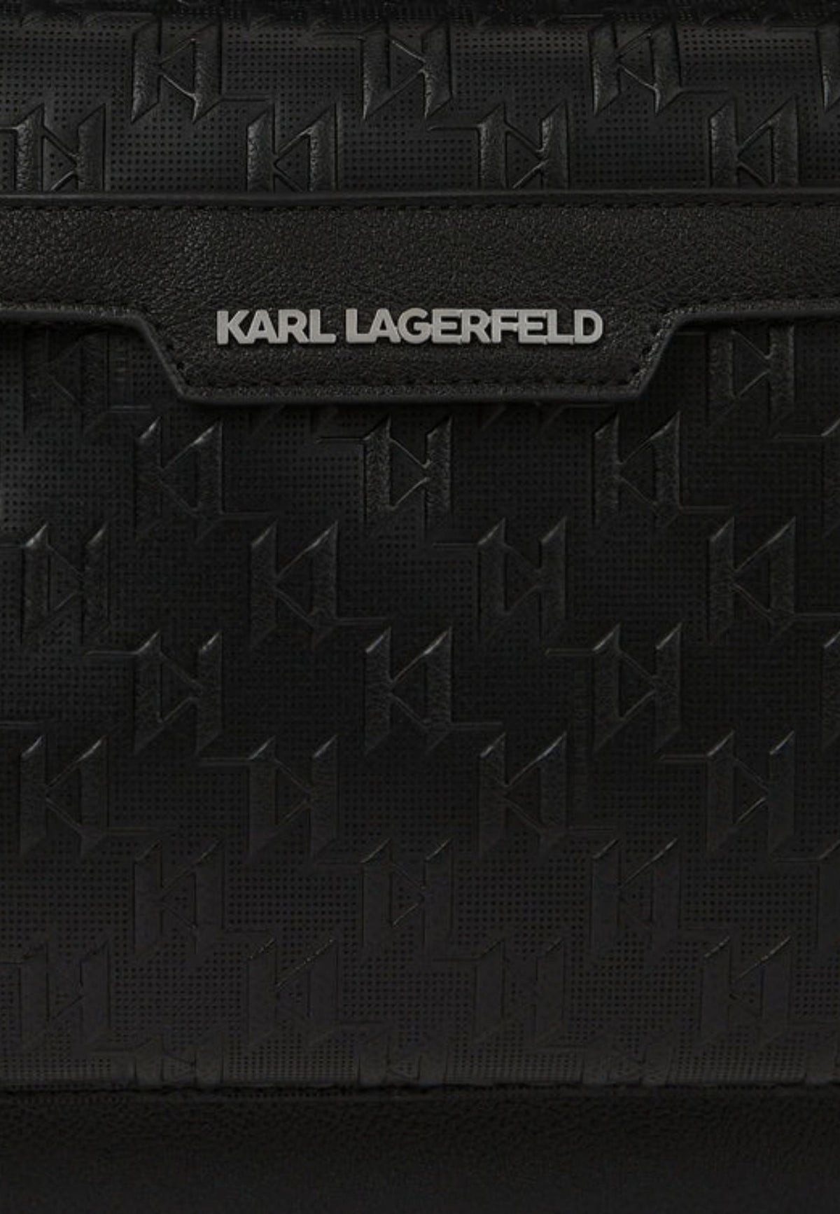 KARL LAGERFELD - Zaino traforato K/Monogram Nero 