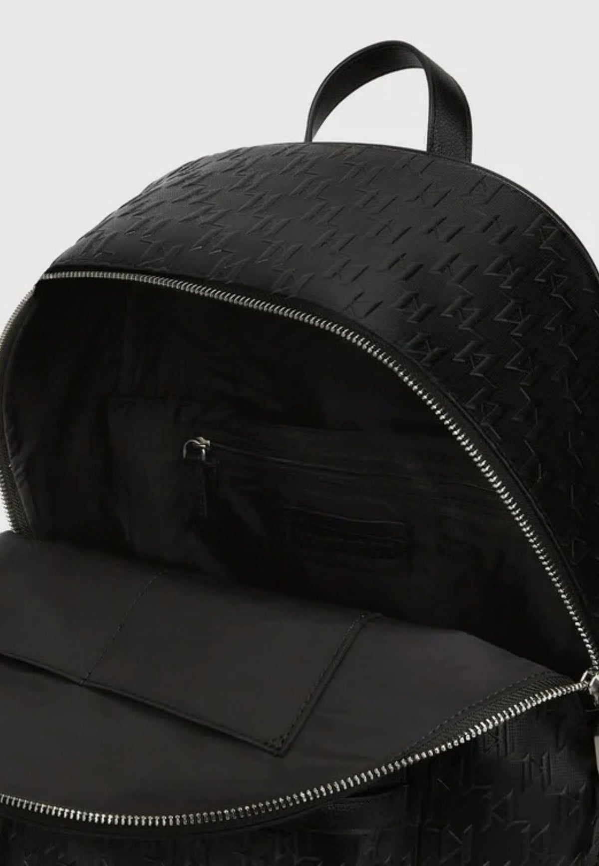 KARL LAGERFELD - Zaino traforato K/Monogram Nero 