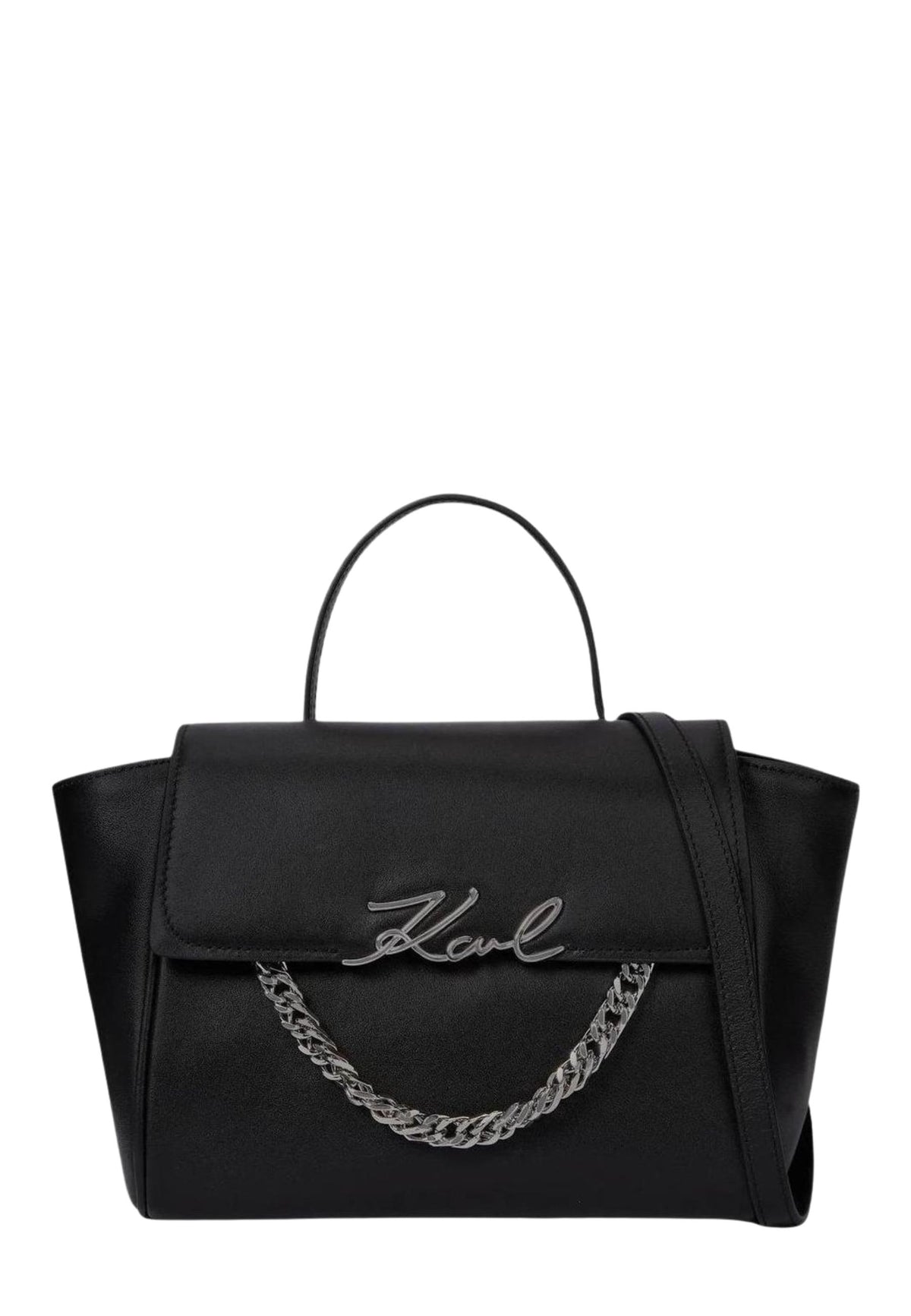 KARL LAGERFELD K/Signature Small - Borsa a mano nera 