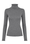 Maglia KIKISIX Collo Alto in Viscosa e Cashmere