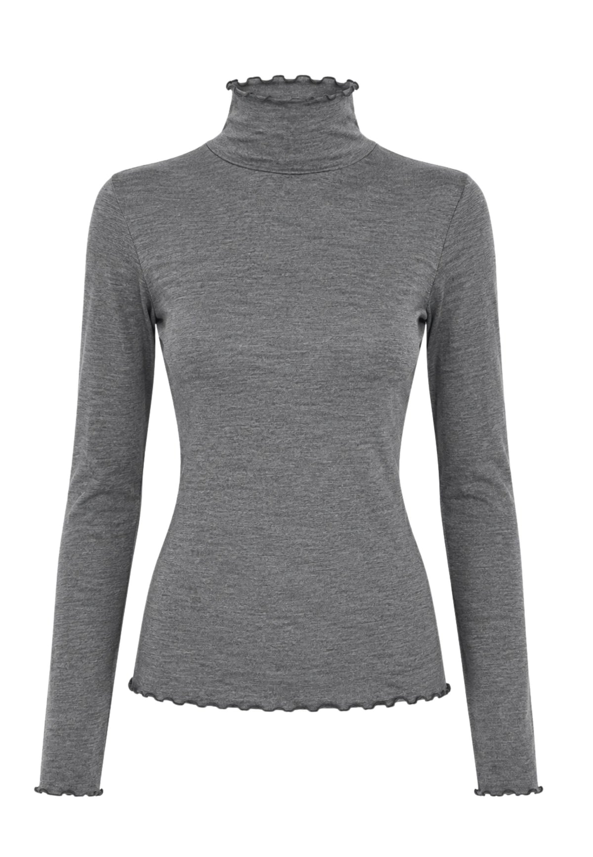Maglia KIKISIX Collo Alto in Viscosa e Cashmere 