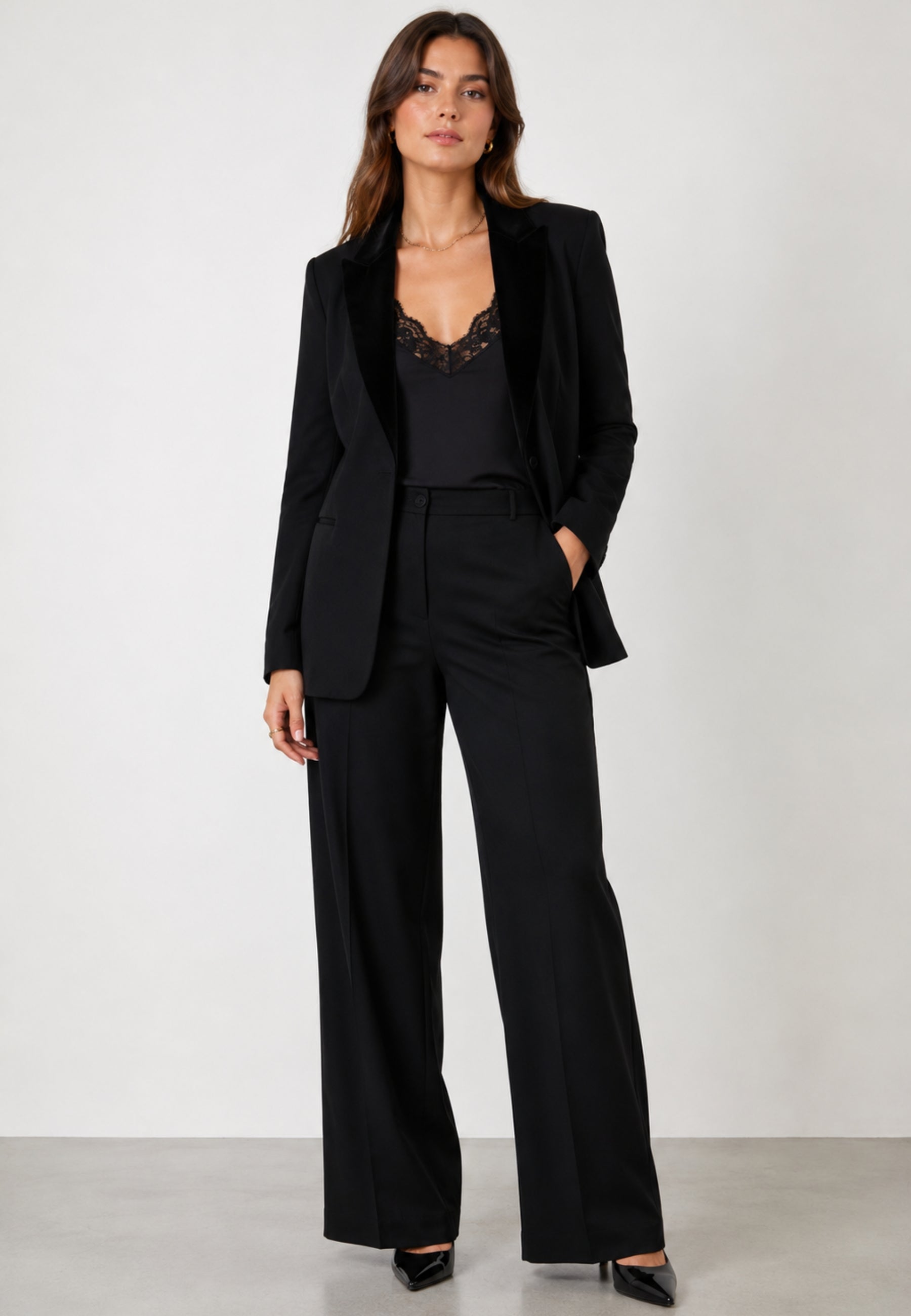 KIKISIX Pantalone Nero Made in Italy 
