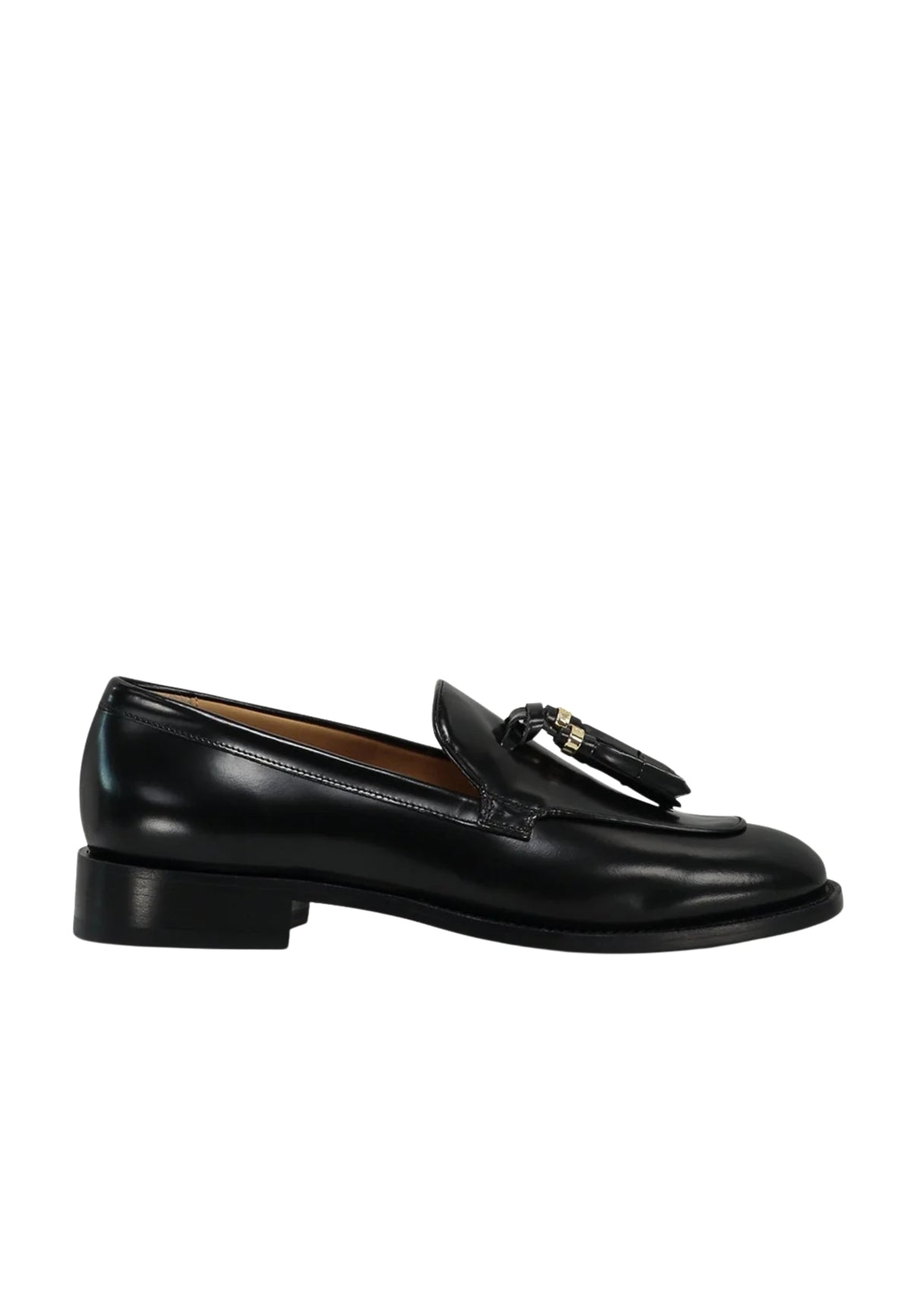 Mocassini Max Mara Menloafer in Pelle Nera 