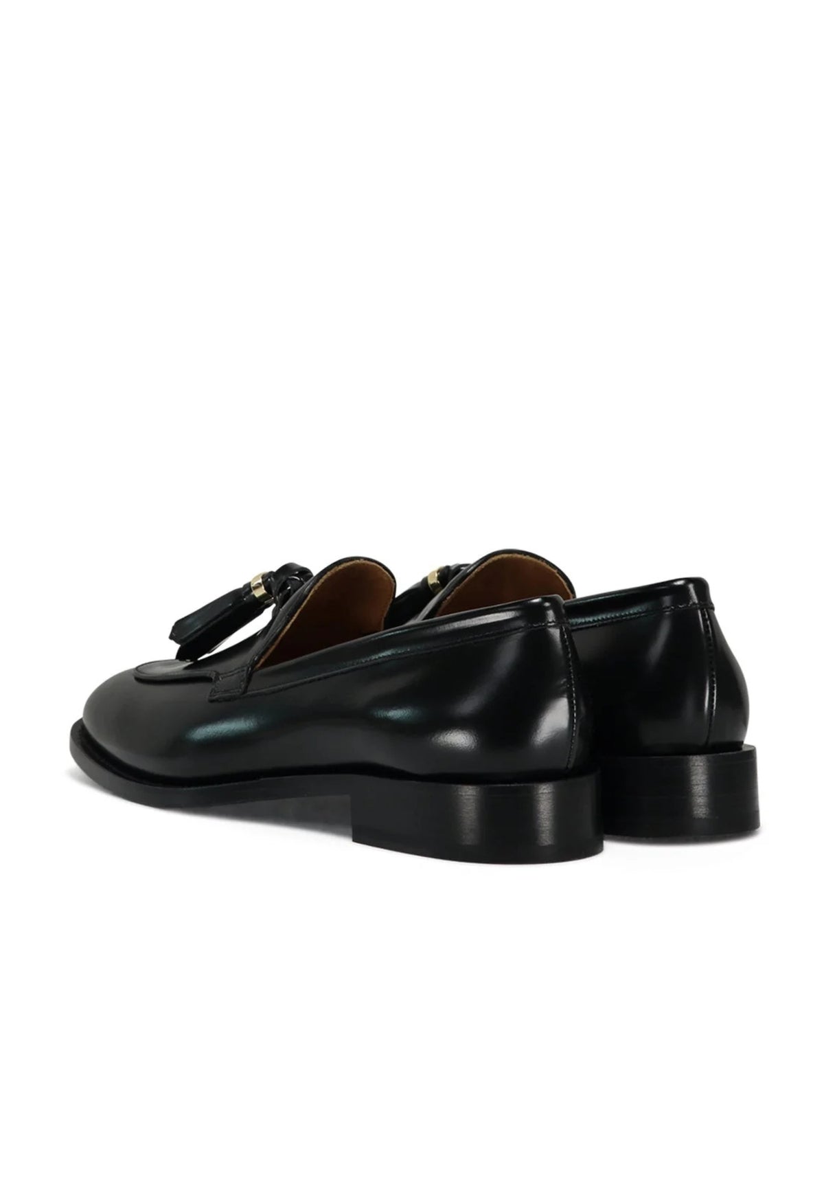 Mocassini Max Mara Menloafer in Pelle Nera 