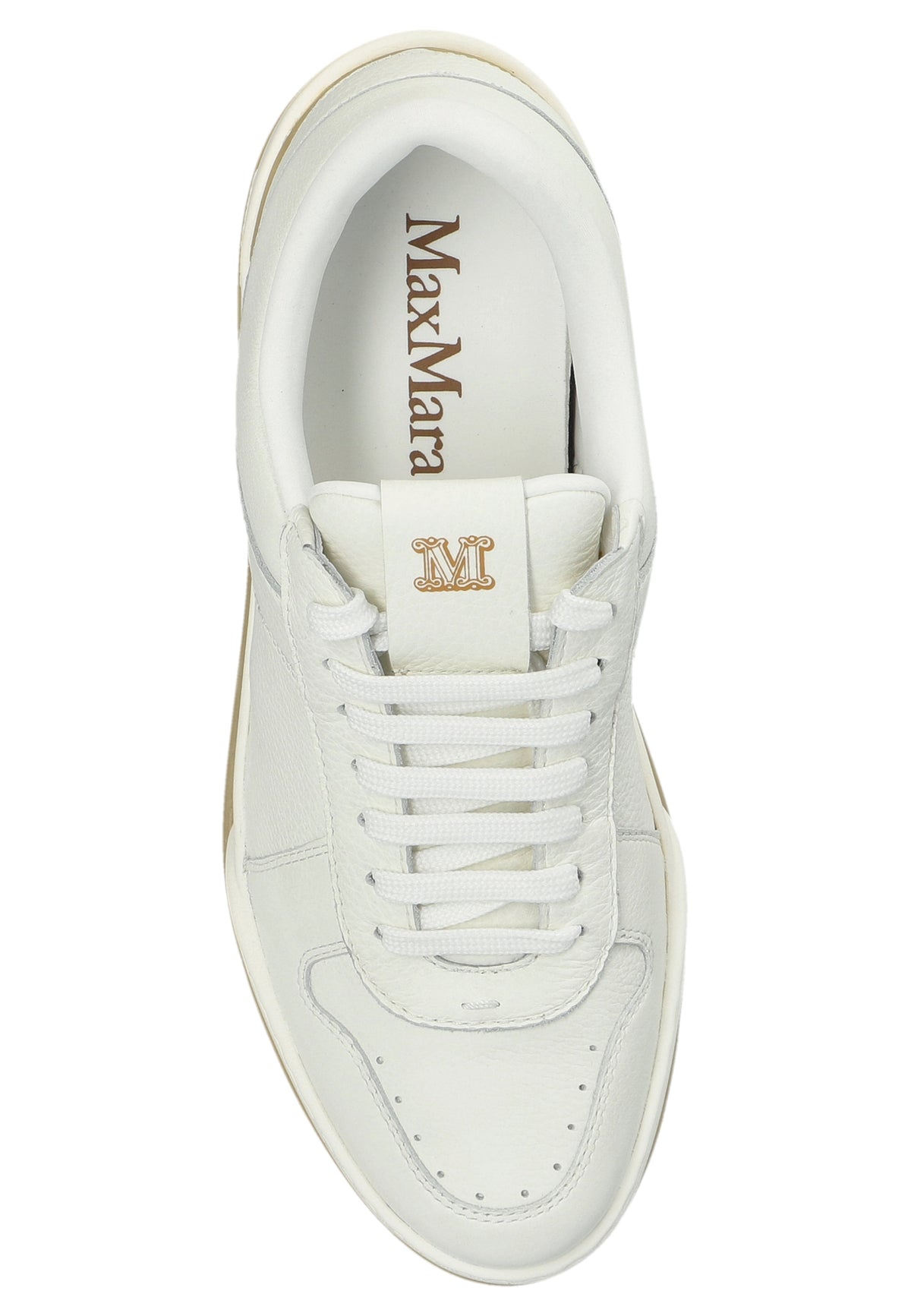Sneakers Max Mara MXABLOCCO in Pelle Bianca 