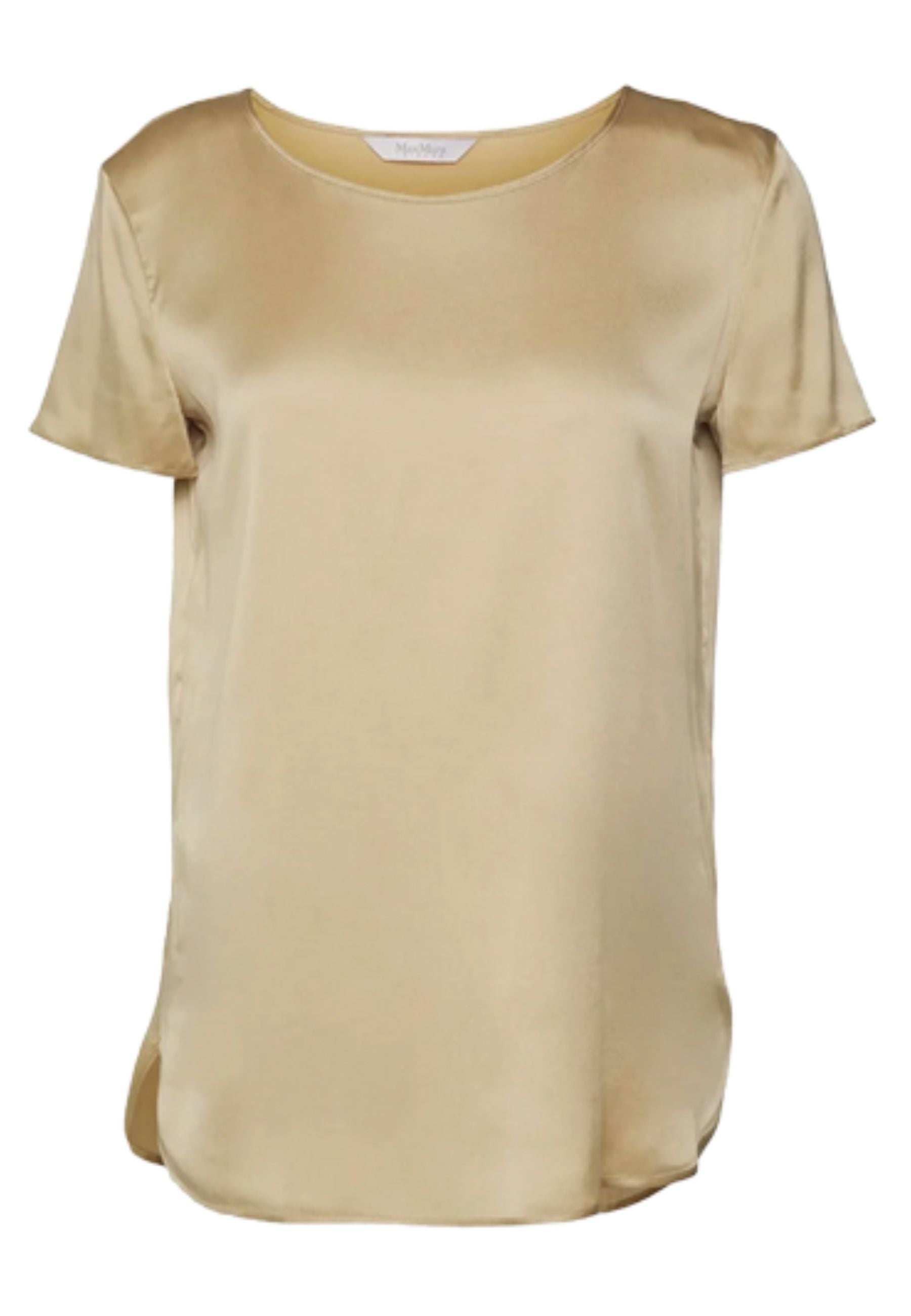 Max Mara Leisure - T-shirt in raso di seta stretch 