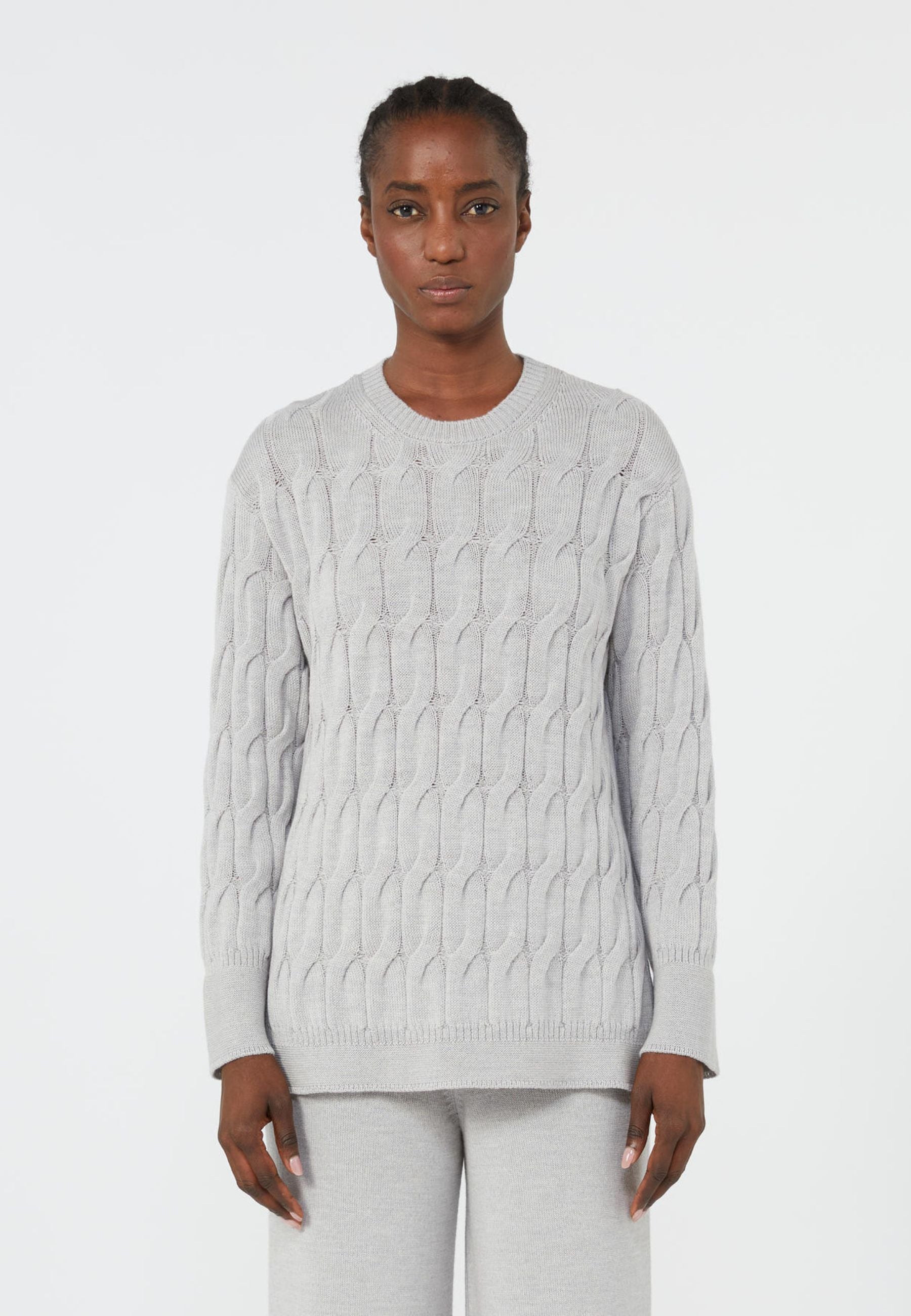 Max Mara Studio Quid - Maglia Girocollo in Pura Lana Vergine 