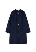 Max Mara Studio Long parka in pure virgin wool drape