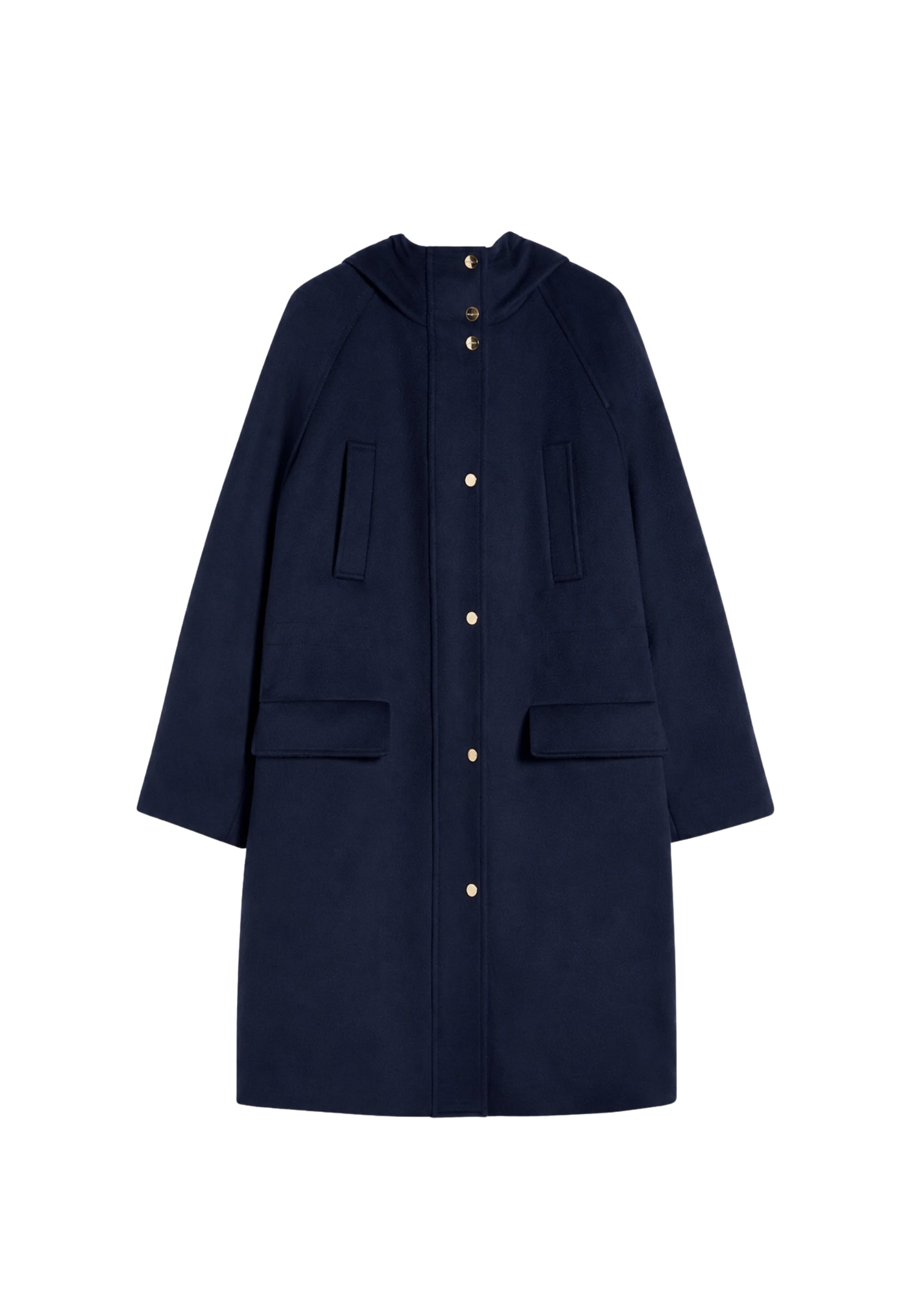 Max Mara Studio Parka lungo in drap di pura lana vergine 